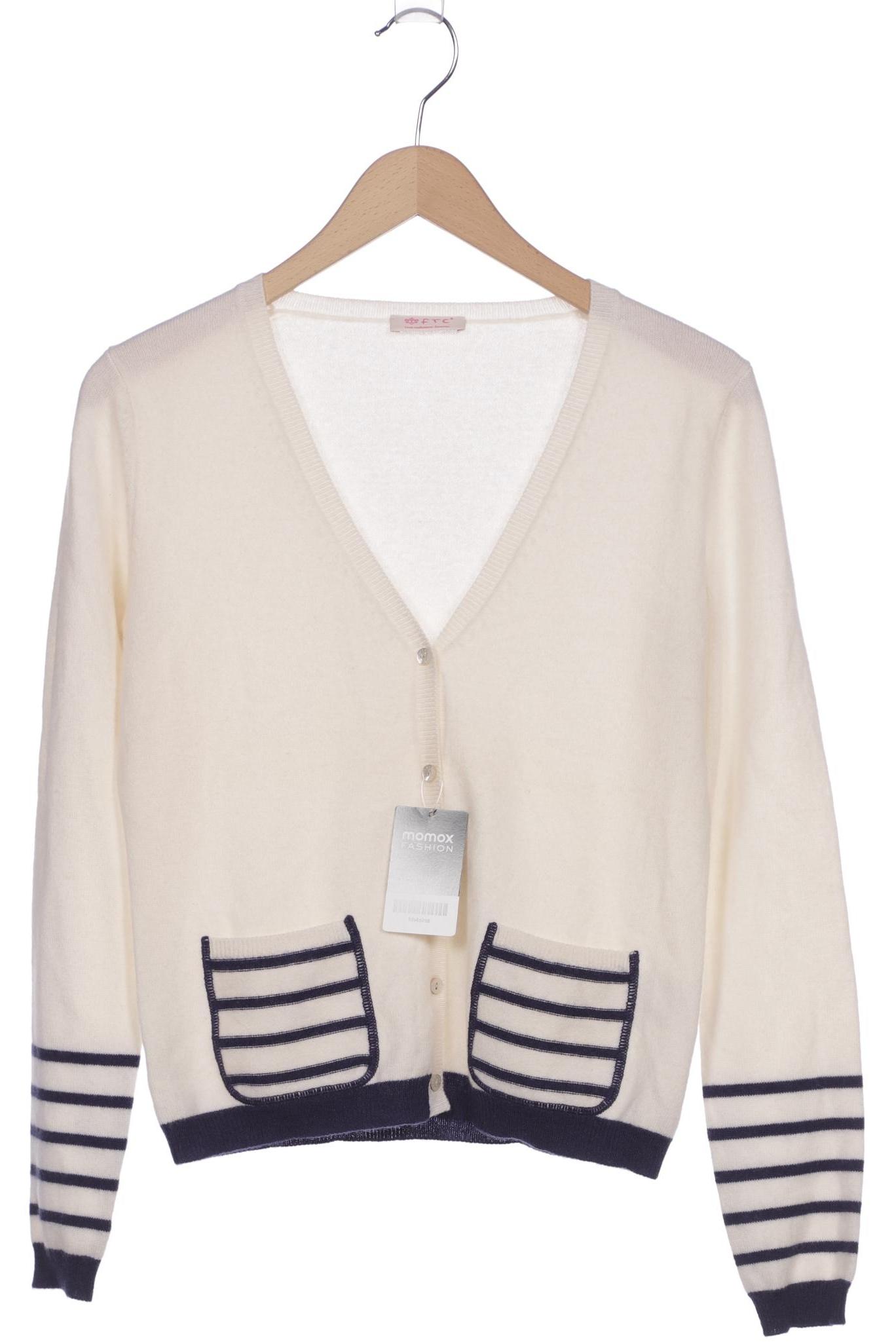 

FTC Cashmere Damen Strickjacke, cremeweiß, Gr. 38
