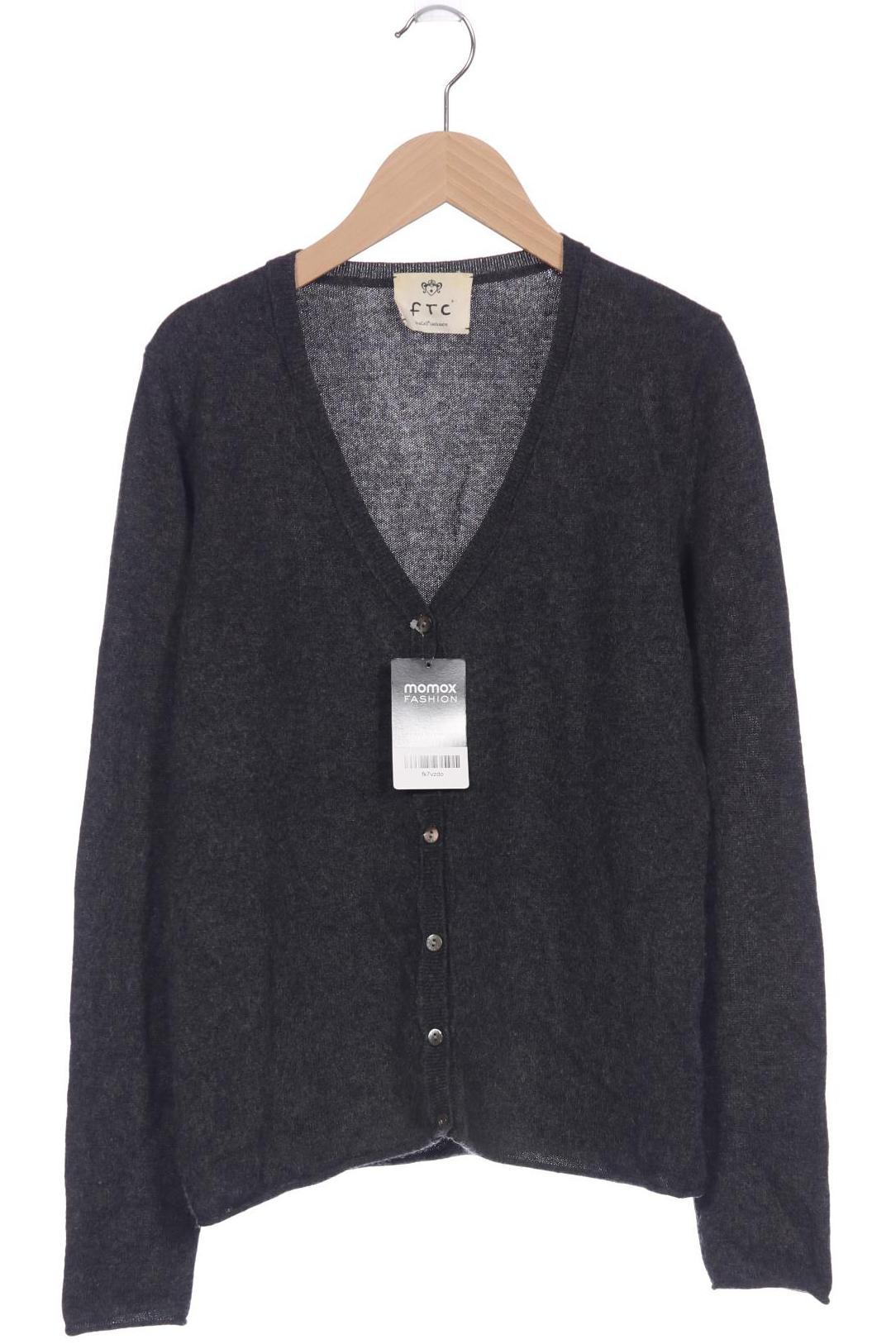 

FTC Cashmere Damen Strickjacke, grau, Gr. 38