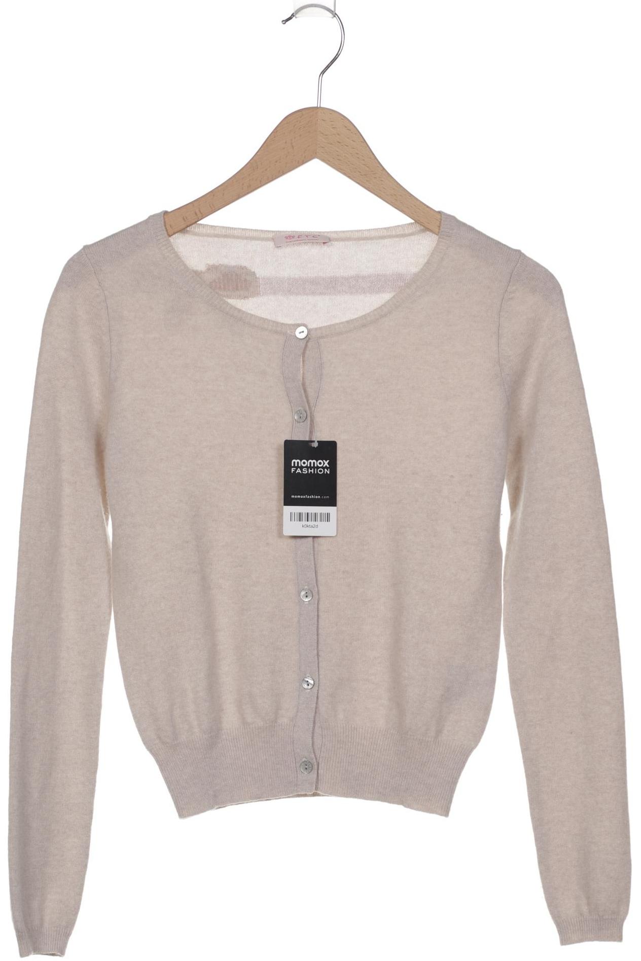 

FTC Cashmere Damen Strickjacke, cremeweiß, Gr. 36