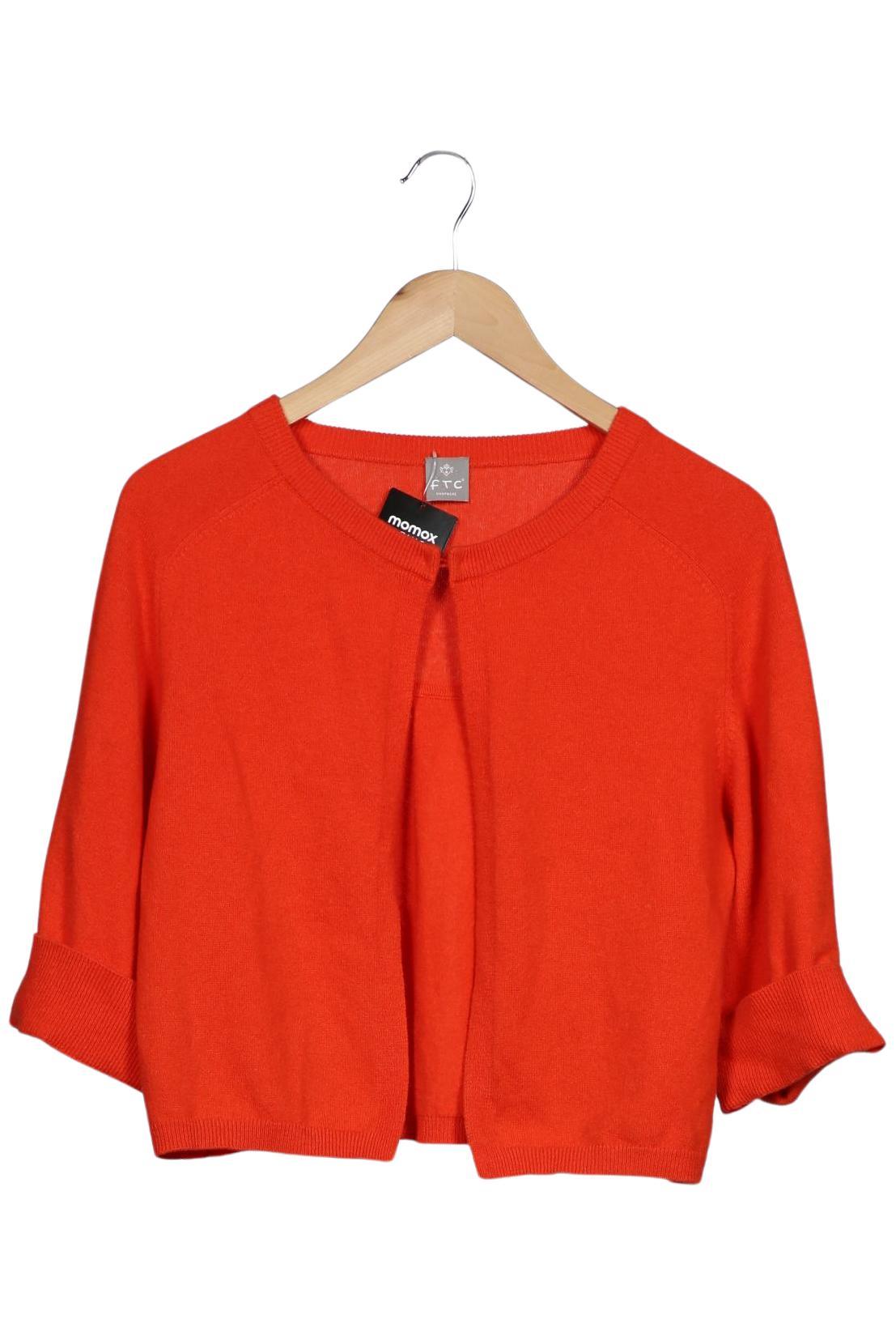 

FTC Cashmere Damen Strickjacke, orange, Gr. 38
