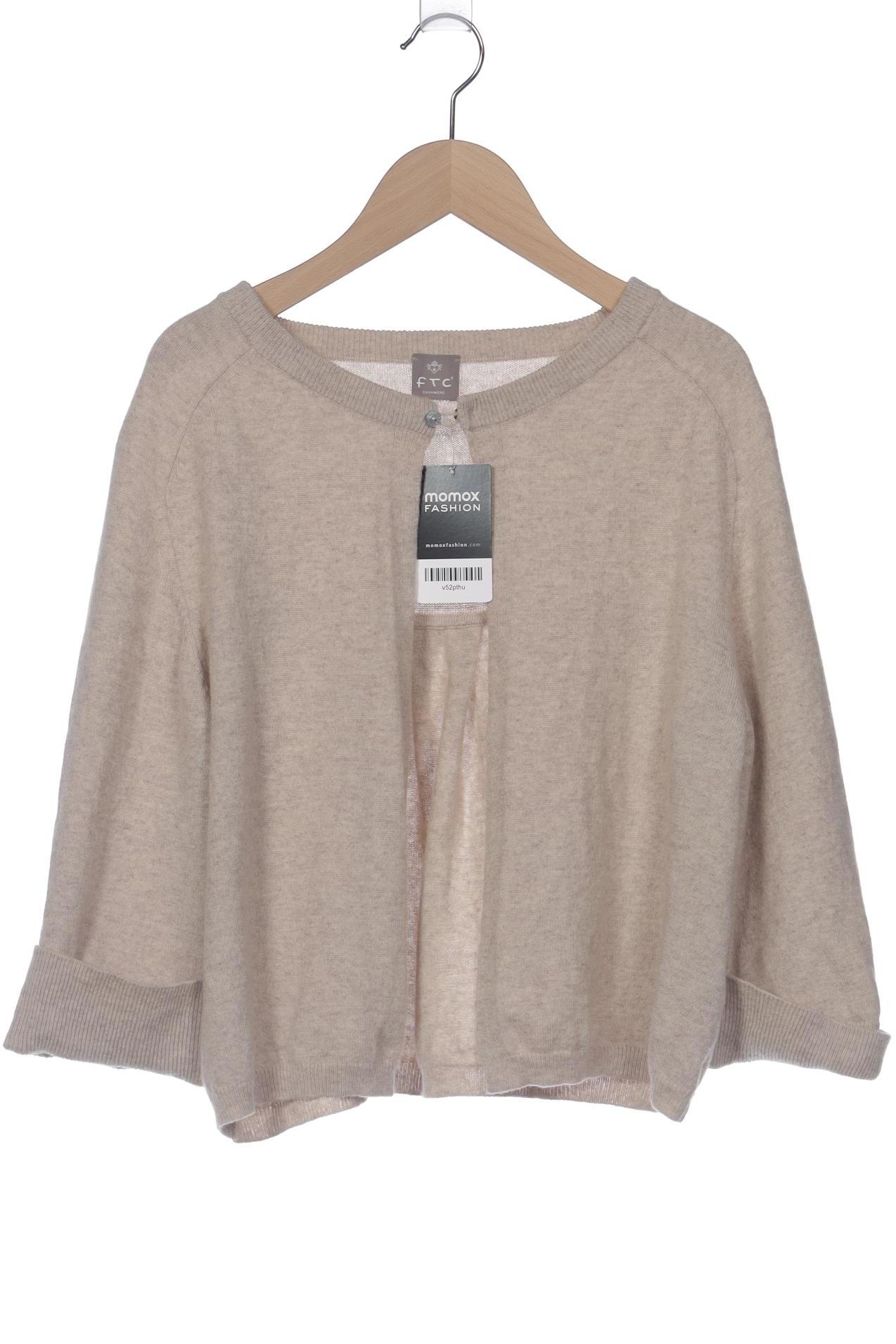 

FTC Cashmere Damen Strickjacke, beige, Gr. 38