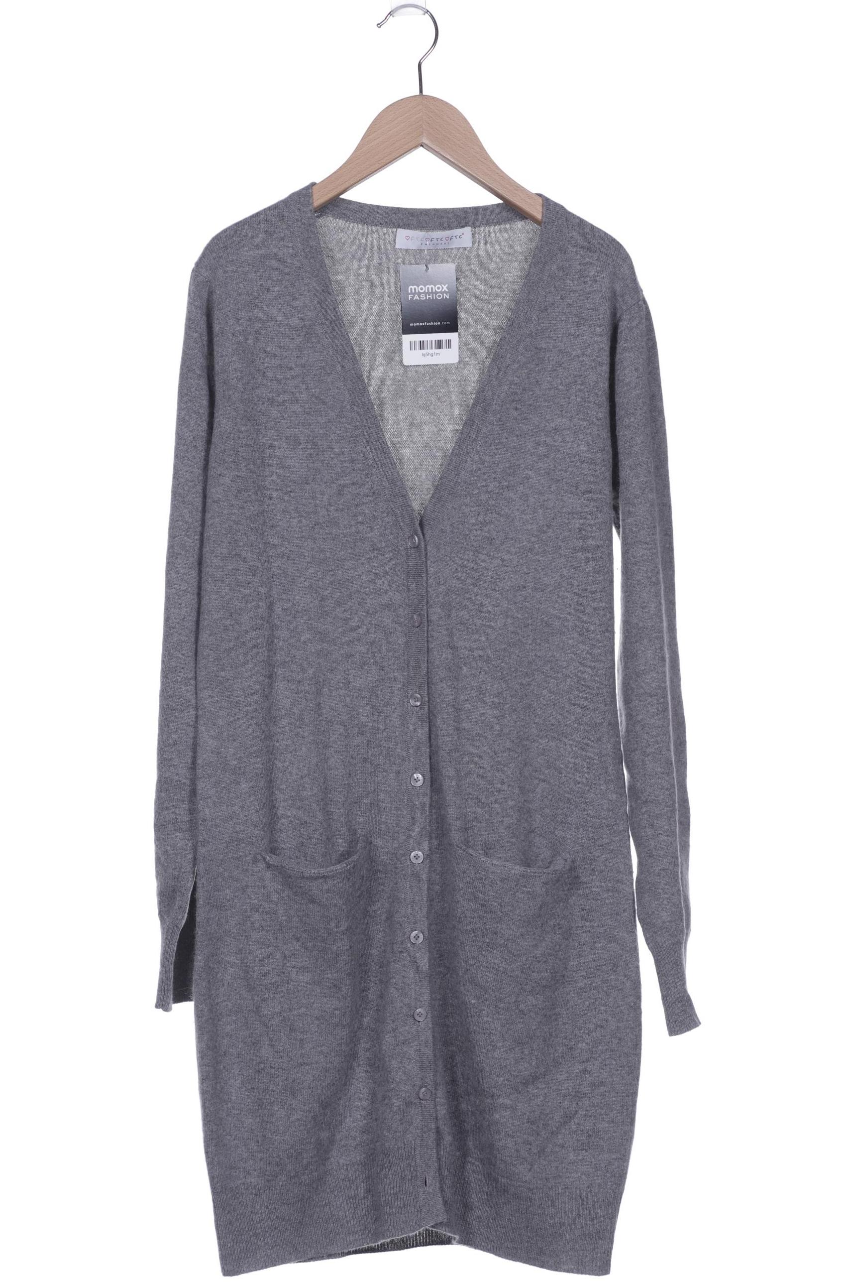 

FTC Cashmere Damen Strickjacke, grau, Gr. 38