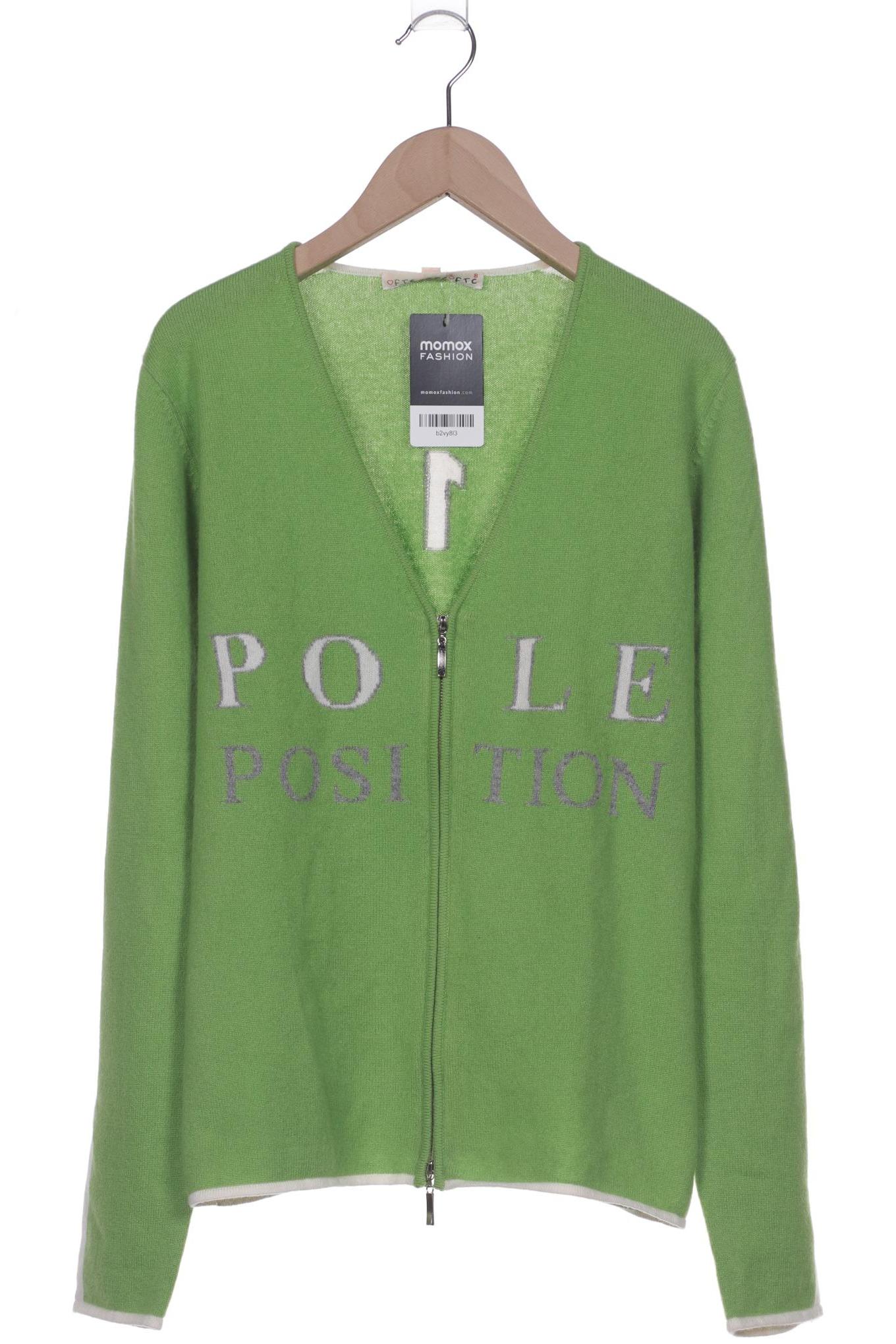 

FTC Cashmere Damen Strickjacke, grün, Gr. 42