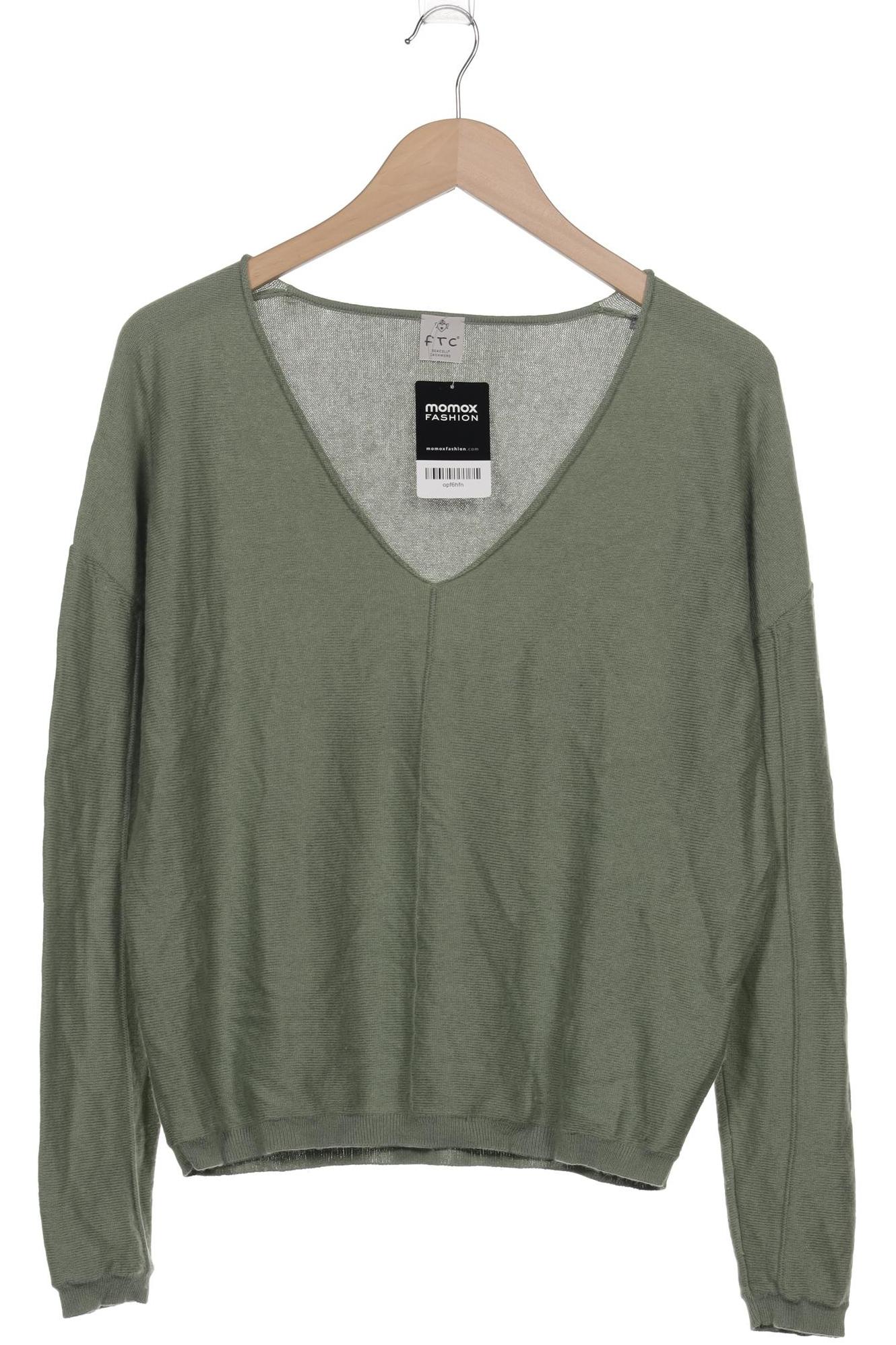 

FTC Cashmere Damen Pullover, grün, Gr. 38