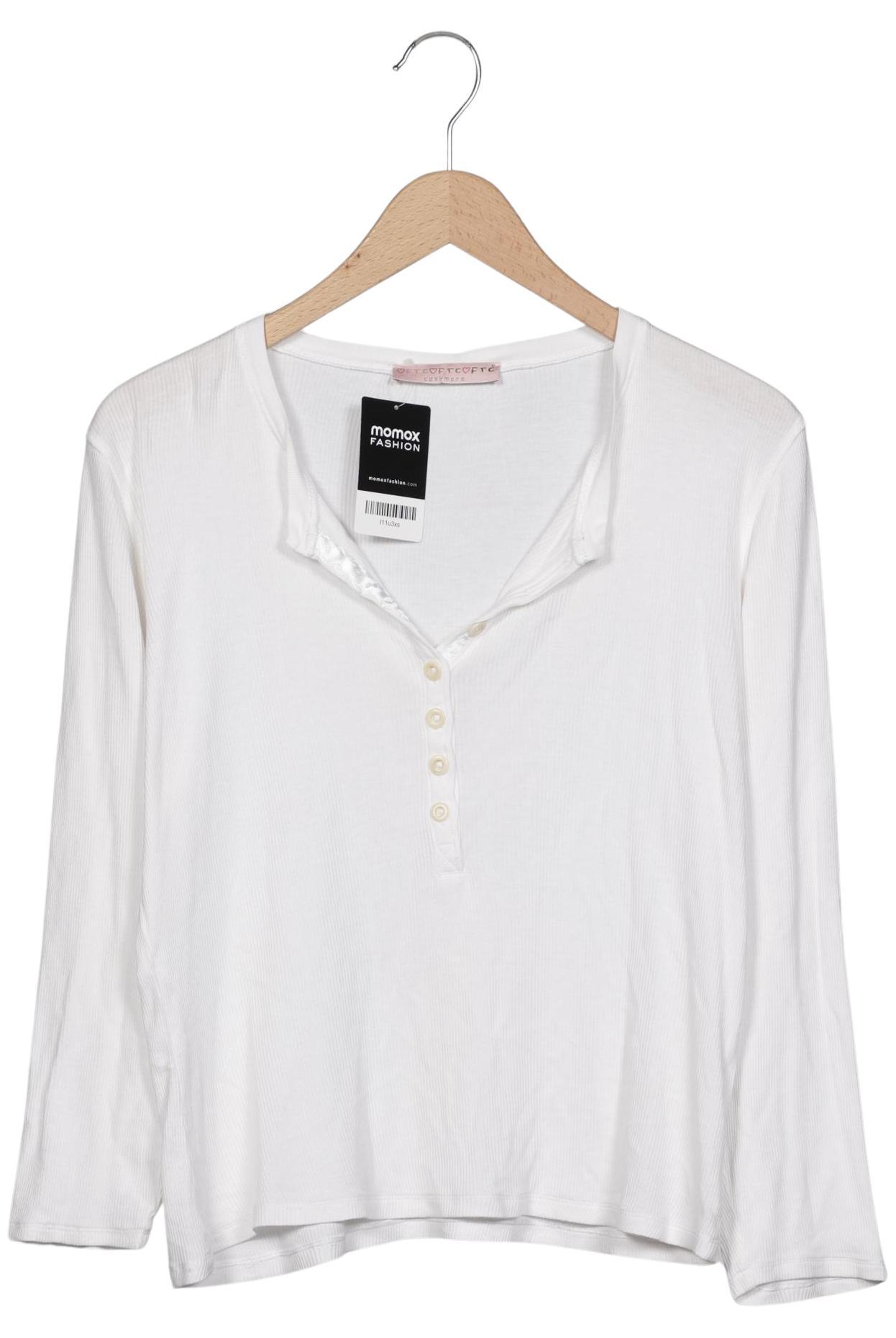 

FTC Cashmere Damen Langarmshirt, weiß, Gr. 44