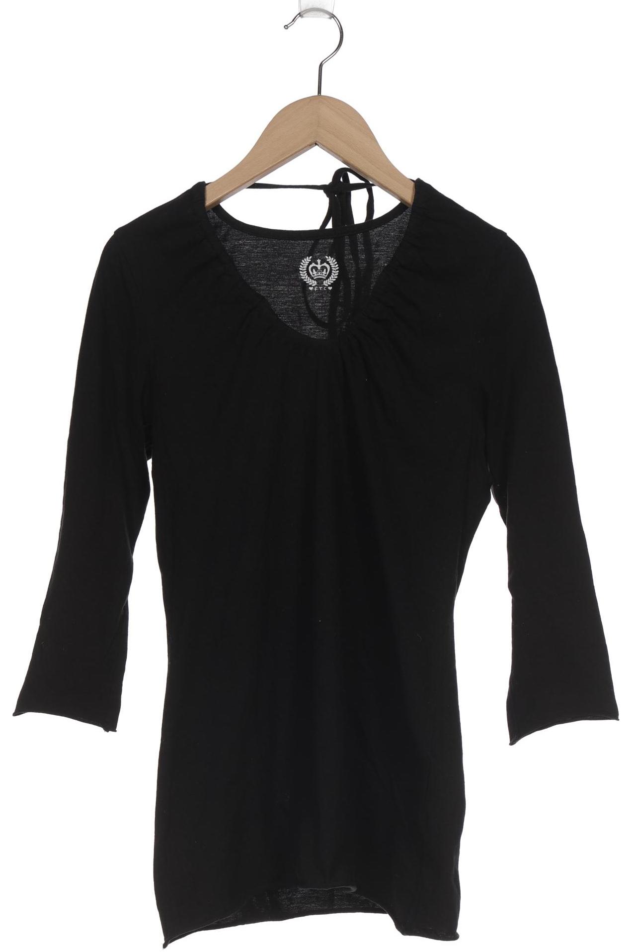 Thumbnail - FTC Cashmere Damen Langarmshirt, schwarz, Gr. 38