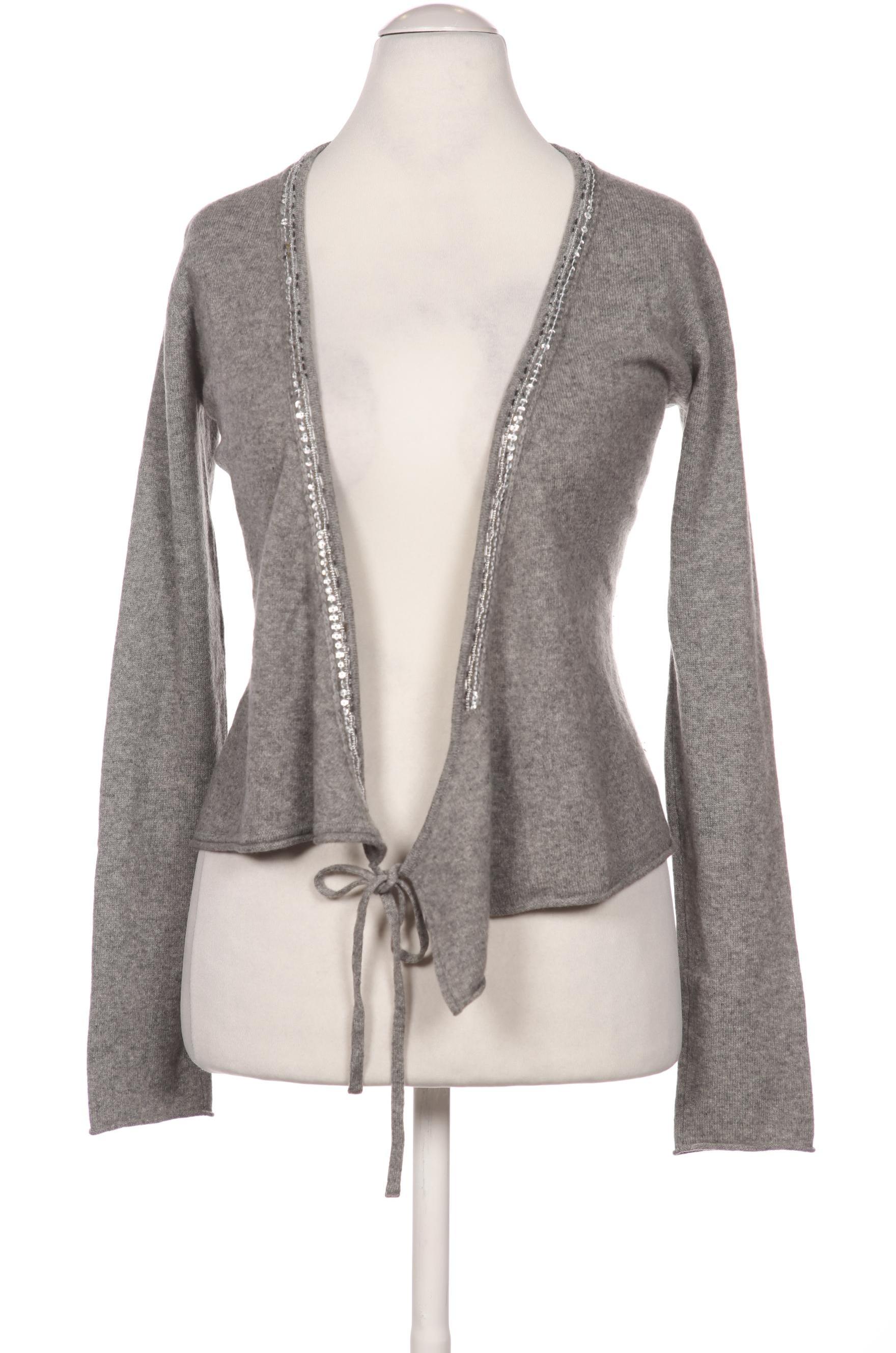 

FTC Cashmere Damen Strickjacke, grau, Gr. 36