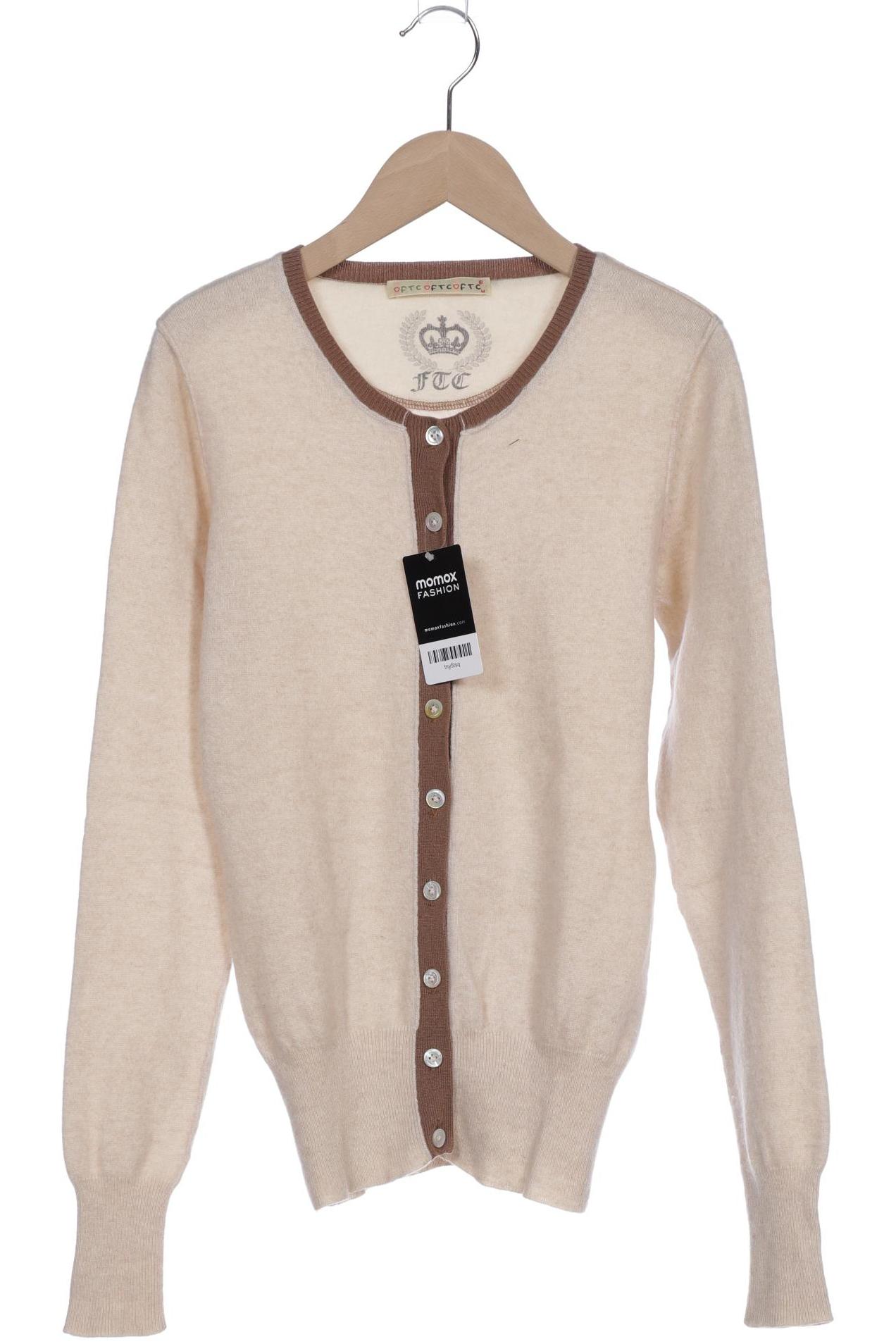

FTC Cashmere Damen Strickjacke, beige, Gr. 38