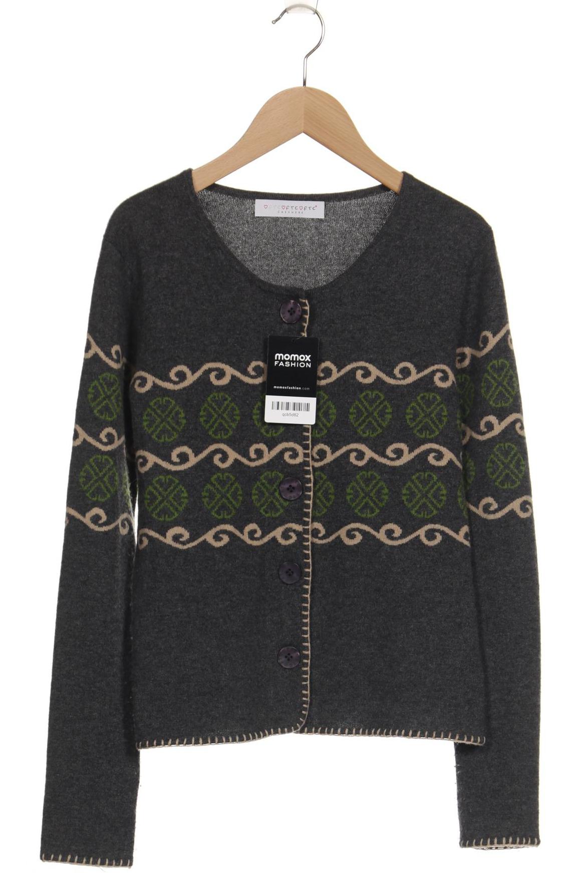 

FTC Cashmere Damen Strickjacke, grau, Gr. 42