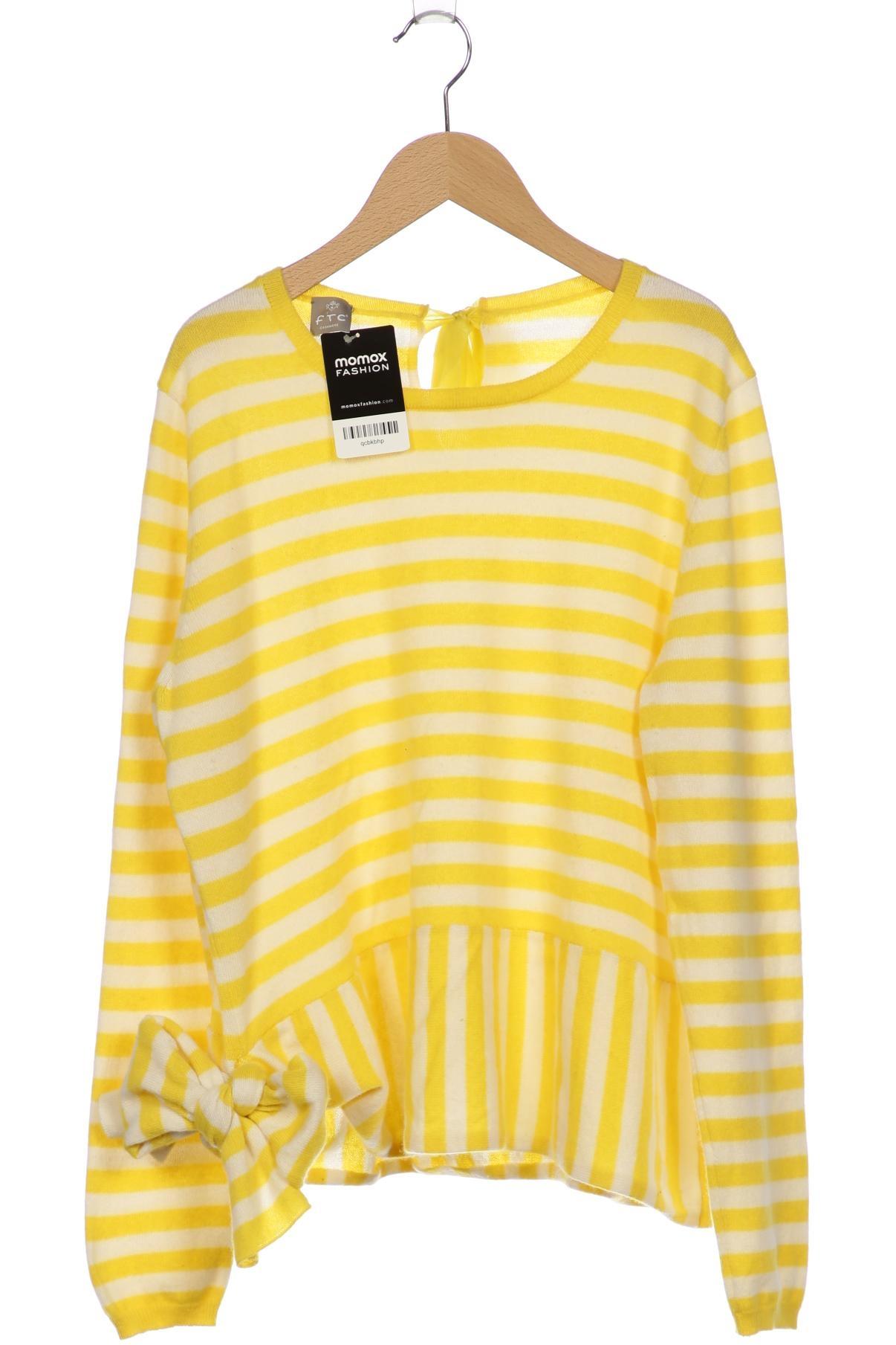 

FTC Cashmere Damen Pullover, gelb, Gr. 44