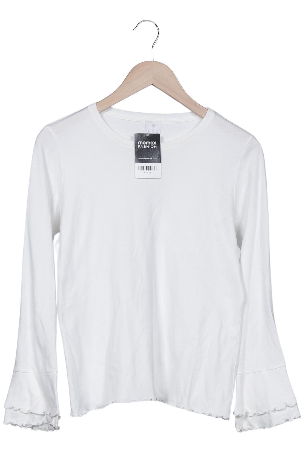 

FTC Cashmere Damen Langarmshirt, weiß, Gr. 36