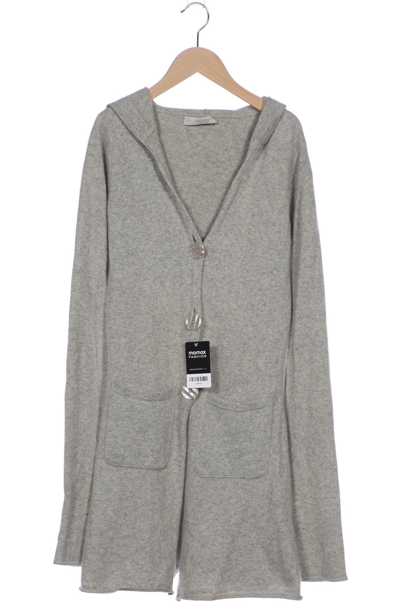 

FTC Cashmere Damen Strickjacke, grau, Gr. 34
