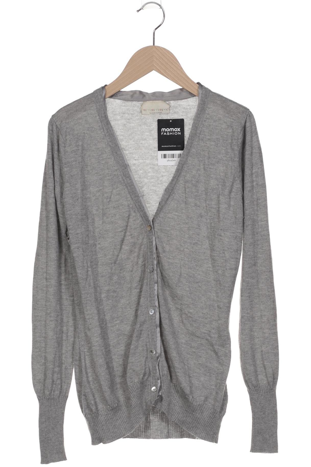 

FTC Cashmere Damen Strickjacke, grau, Gr. 42