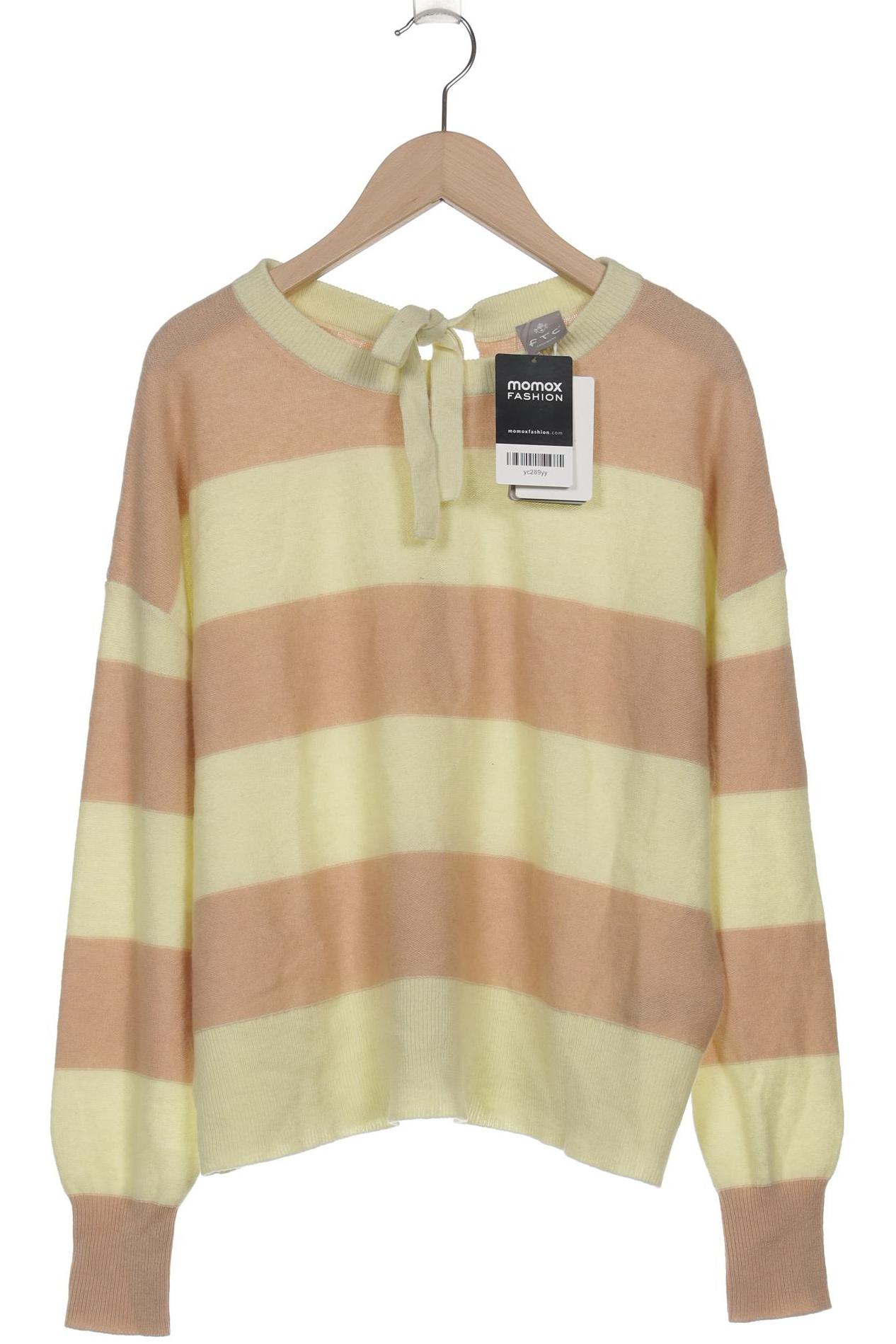 

FTC Cashmere Damen Pullover, gelb, Gr. 34