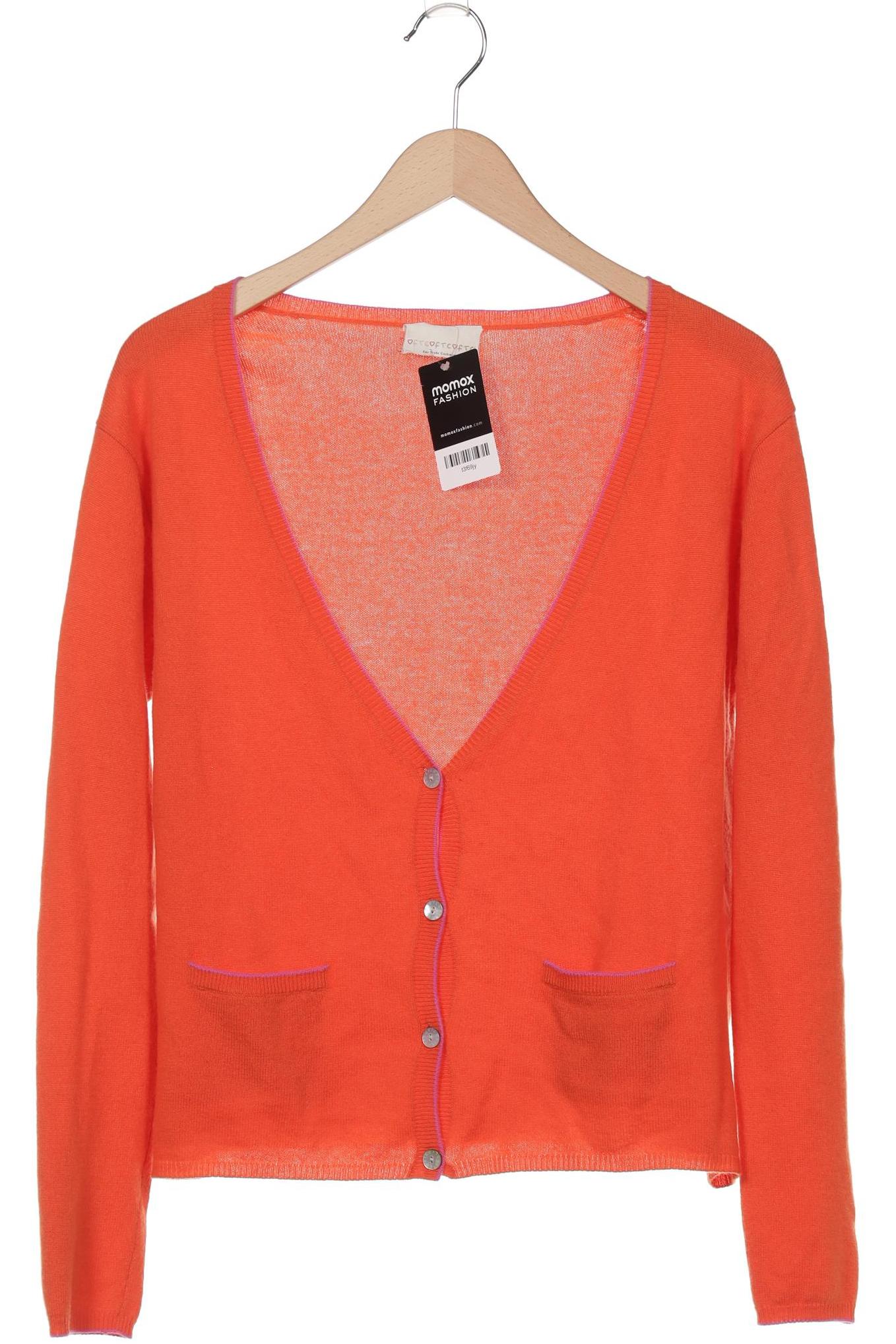 

FTC Cashmere Damen Strickjacke, orange, Gr. 42