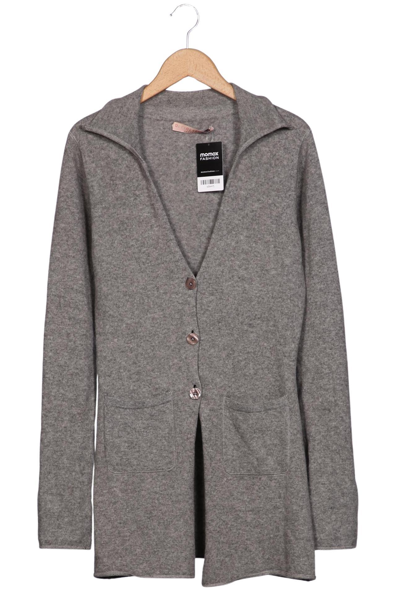 

FTC Cashmere Damen Strickjacke, grau, Gr. 38