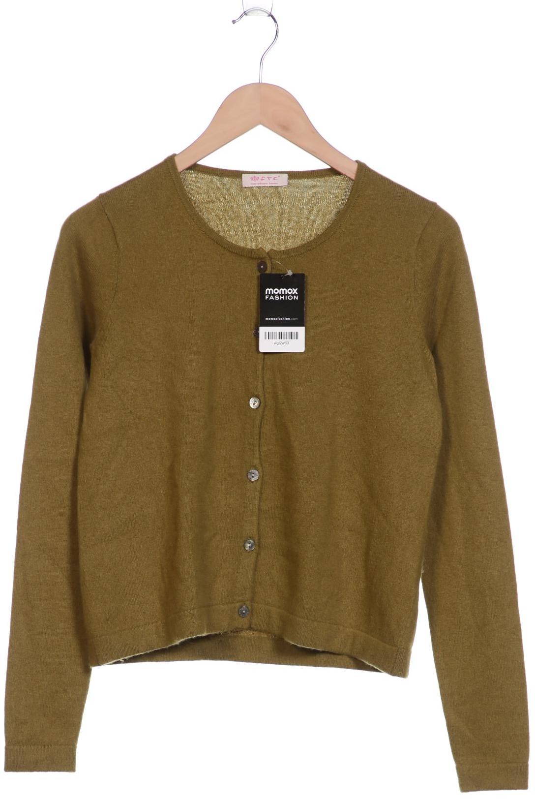 

FTC Cashmere Damen Strickjacke, grün, Gr. 36