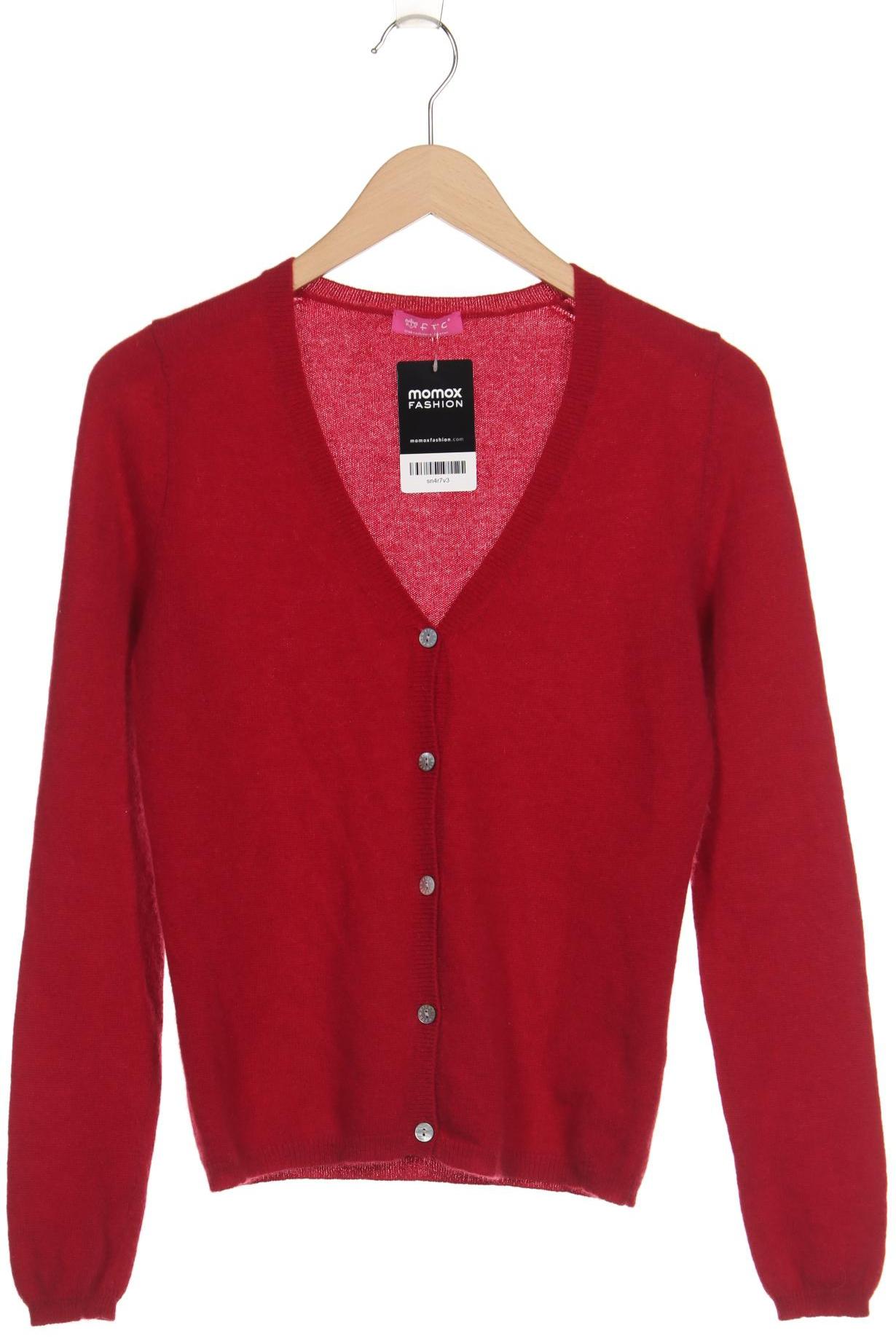 

FTC Cashmere Damen Strickjacke, rot, Gr. 36