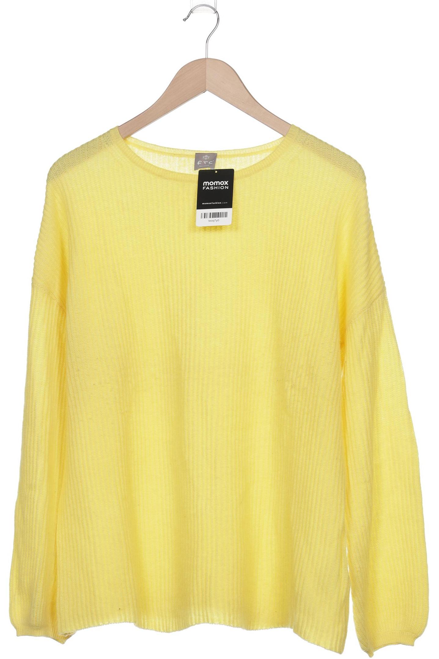 

FTC Cashmere Damen Pullover, gelb, Gr. 44