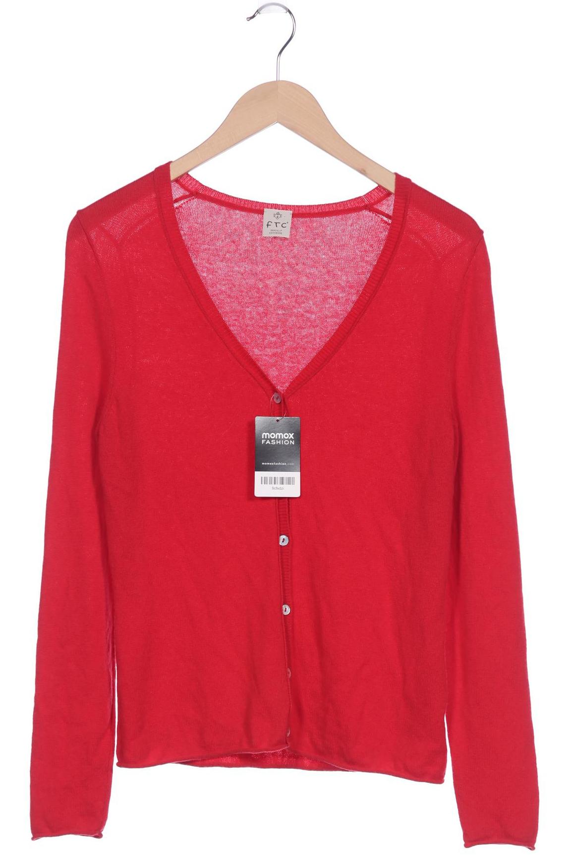 

FTC Cashmere Damen Strickjacke, rot, Gr. 42