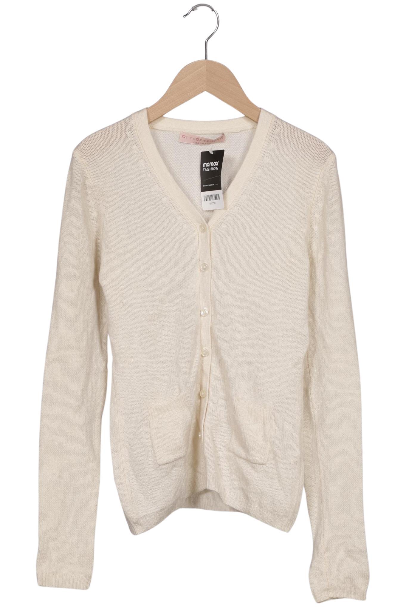 

FTC Cashmere Damen Strickjacke, cremeweiß, Gr. 36