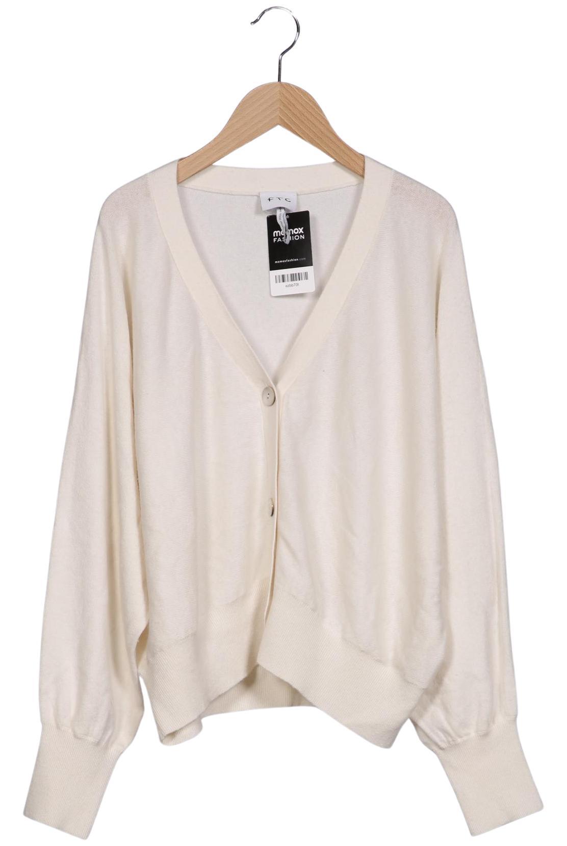 

FTC Cashmere Damen Strickjacke, cremeweiß, Gr. 42