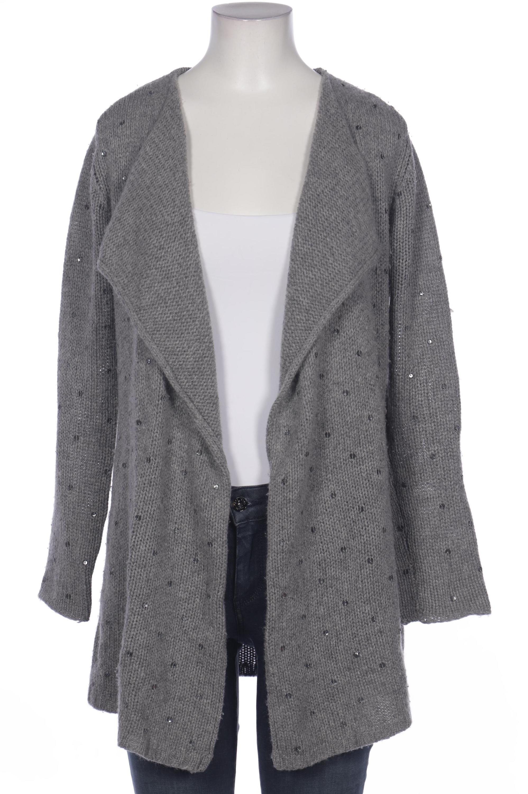 

FTC Cashmere Damen Strickjacke, grau, Gr. 36