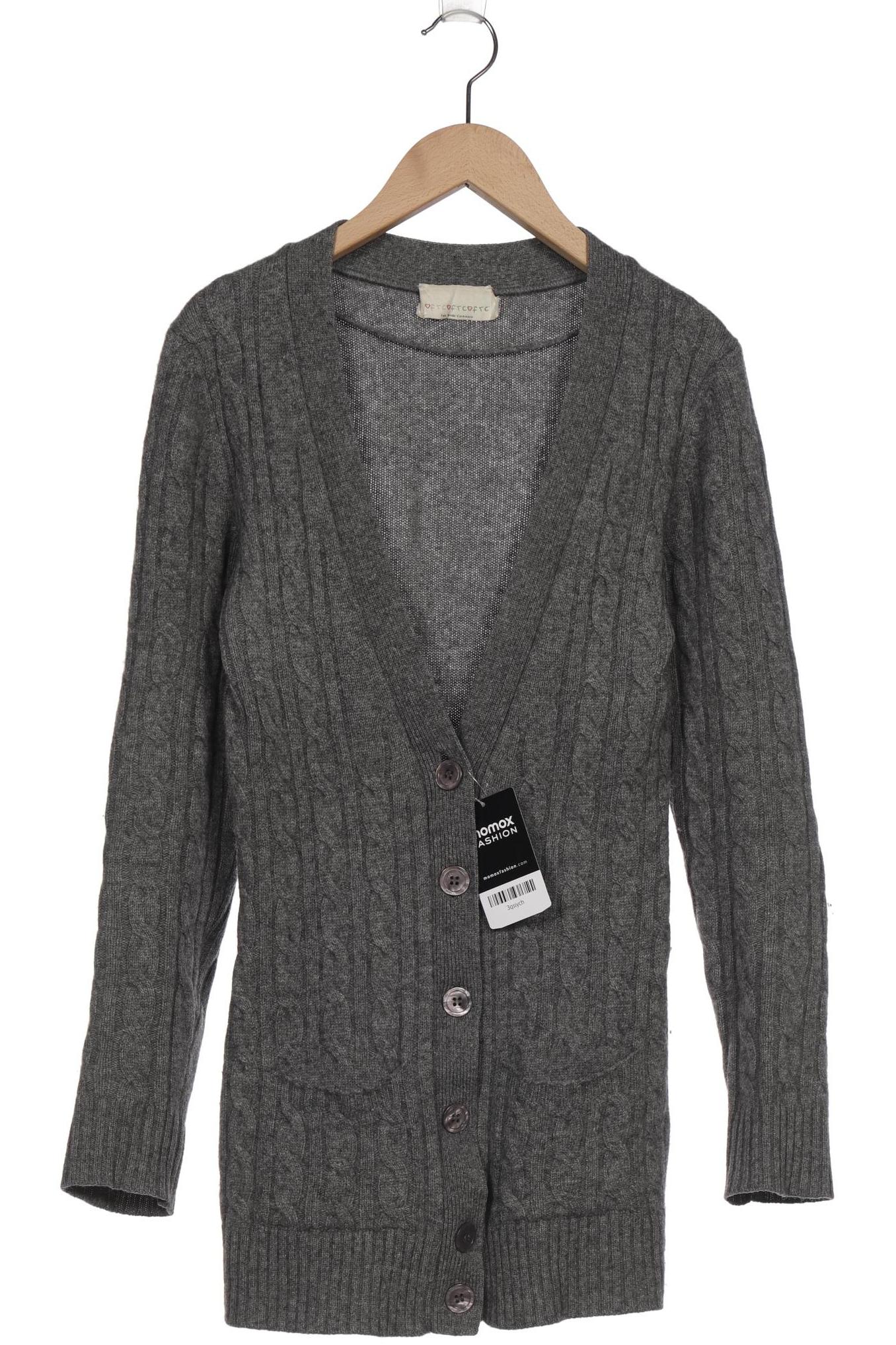 

FTC Cashmere Damen Strickjacke, grau, Gr. 34
