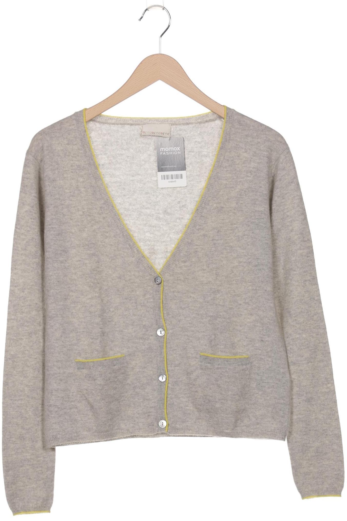 

FTC Cashmere Damen Strickjacke, grau, Gr. 38