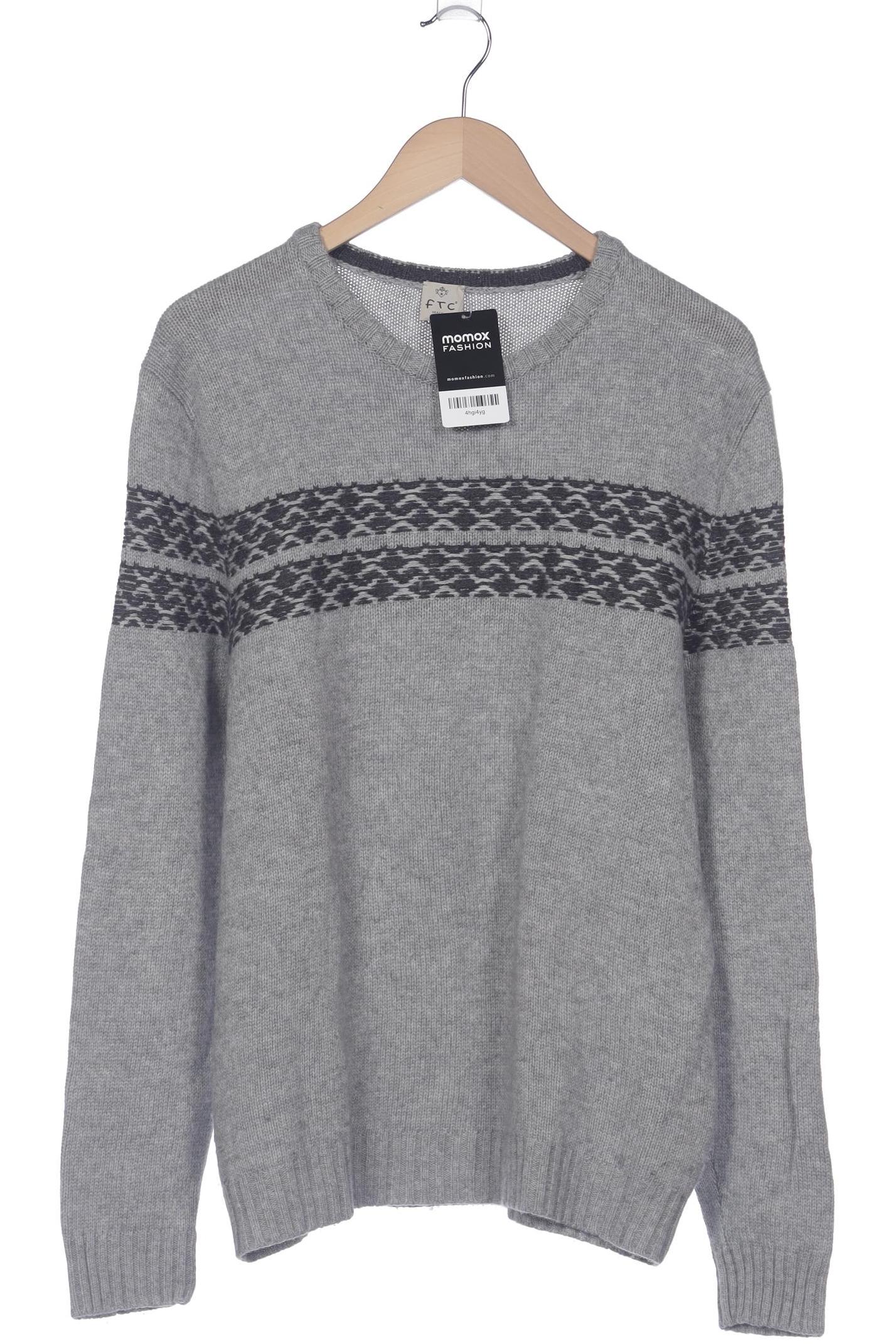 

FTC Cashmere Herren Pullover, grau, Gr. 52