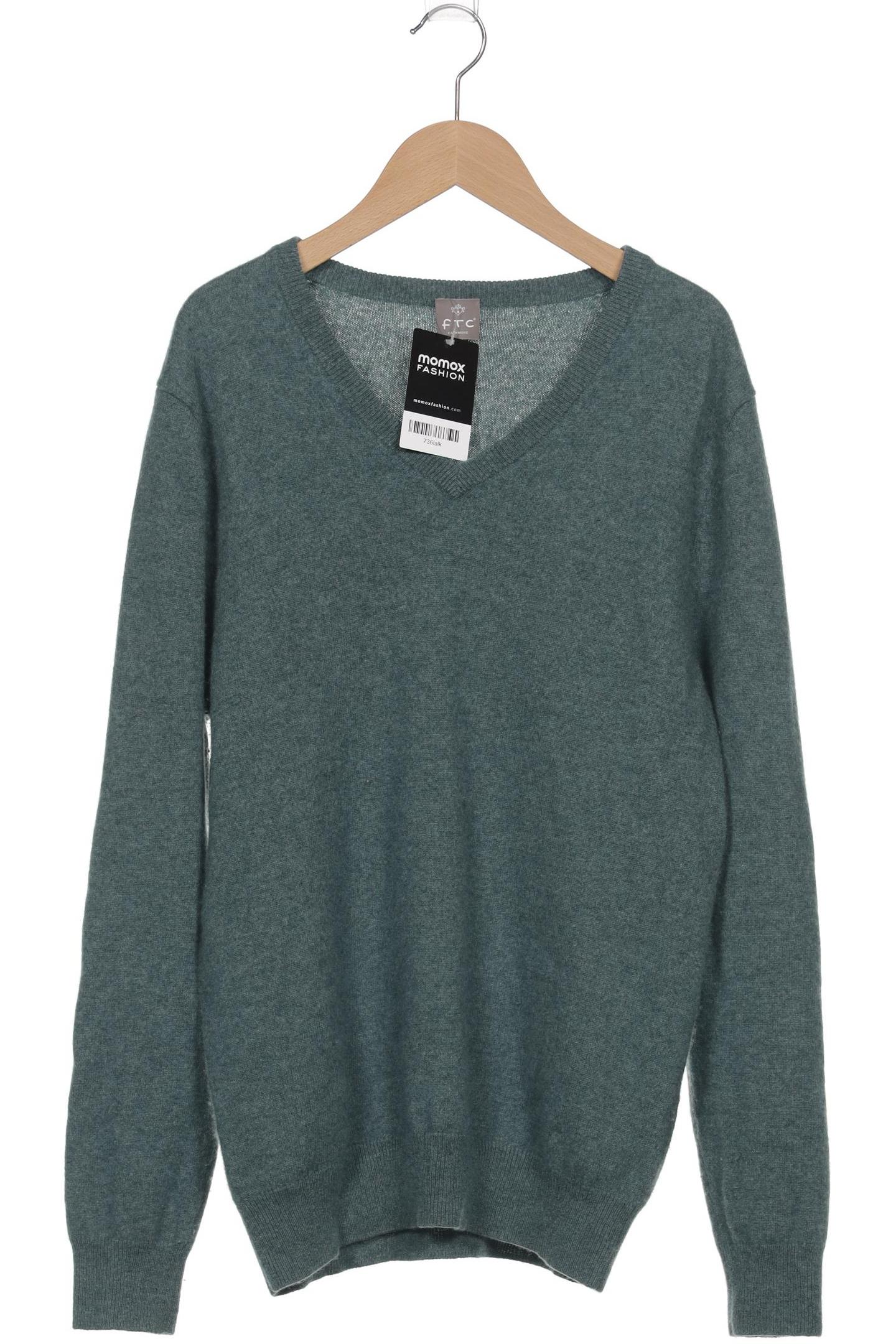 

FTC Cashmere Herren Pullover, türkis, Gr. 48