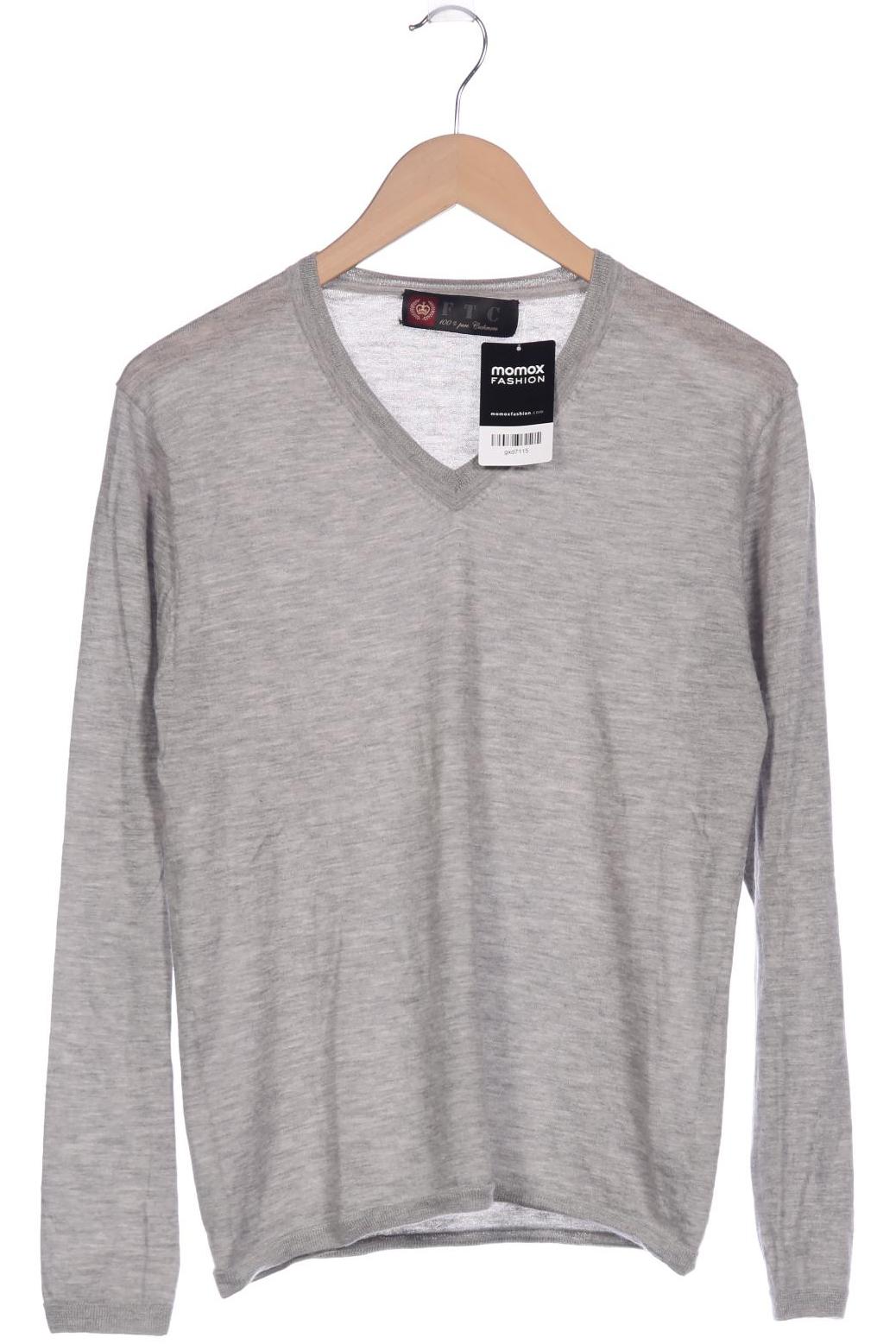 

FTC Cashmere Herren Pullover, grau, Gr. 48