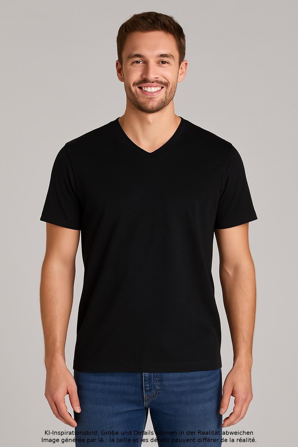 

Funktion Schnitt Herren T-Shirt, schwarz, Gr. 46