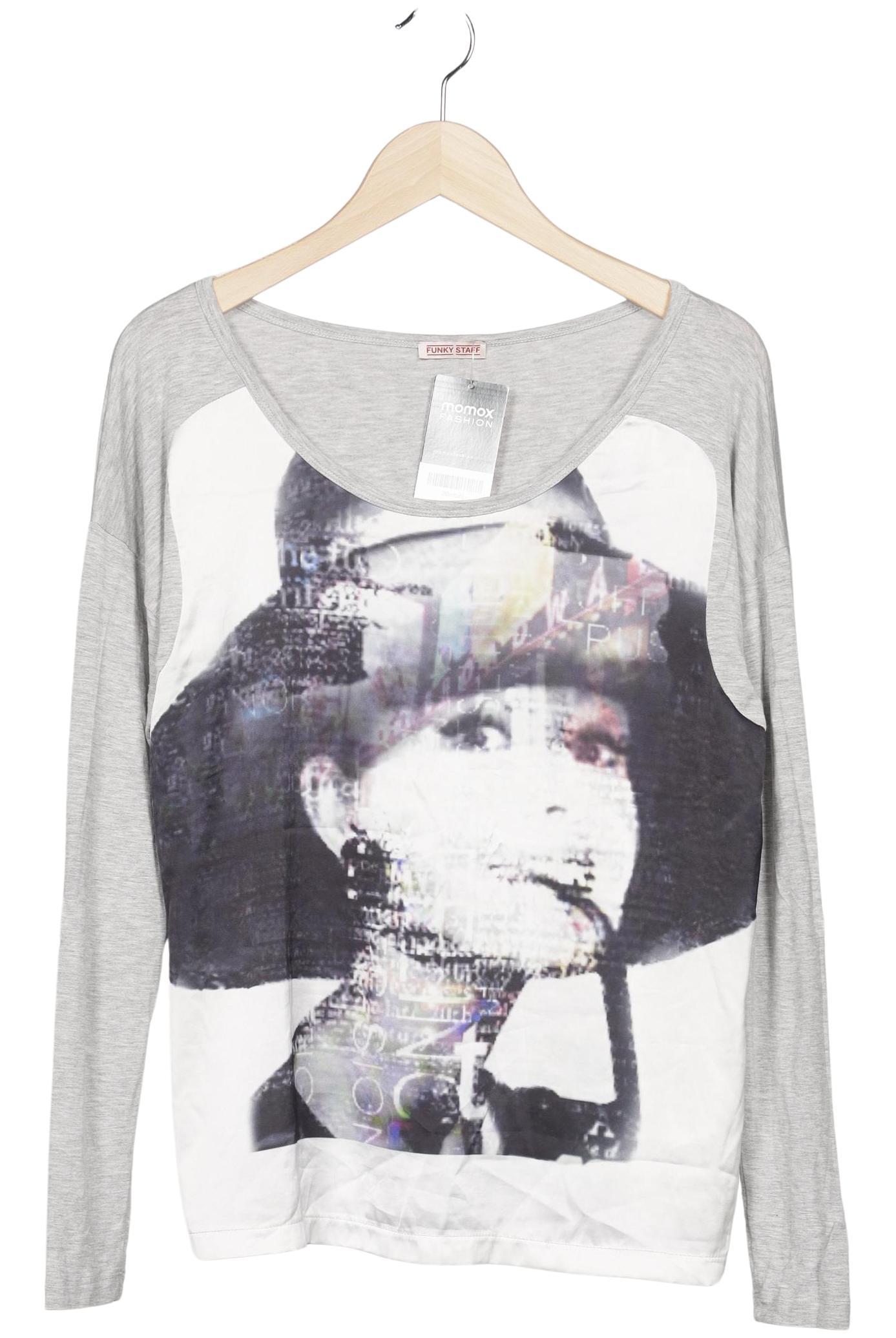 

Funky Staff Damen Langarmshirt, grau, Gr. 42