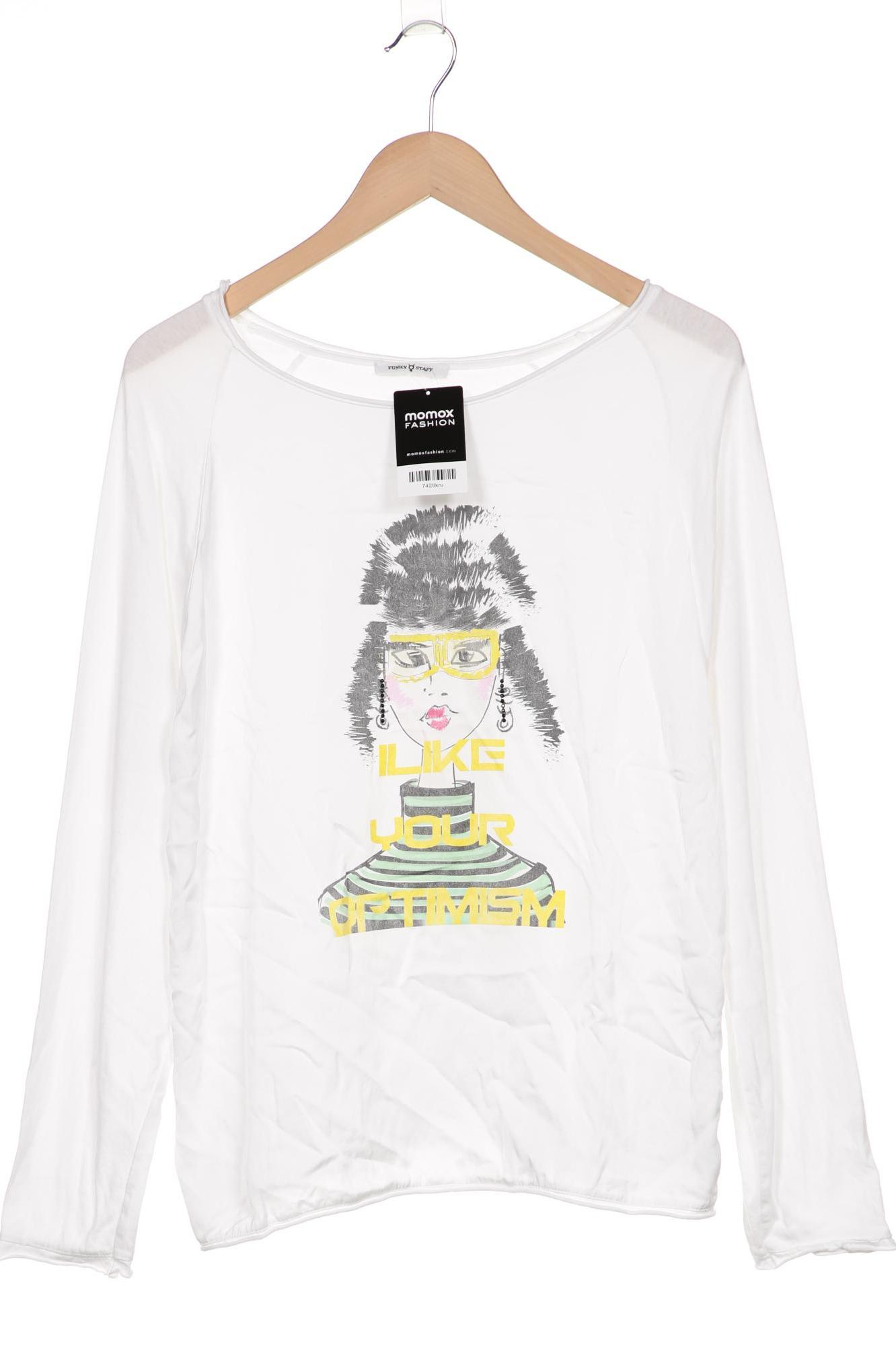 

Funky Staff Damen Langarmshirt, weiß