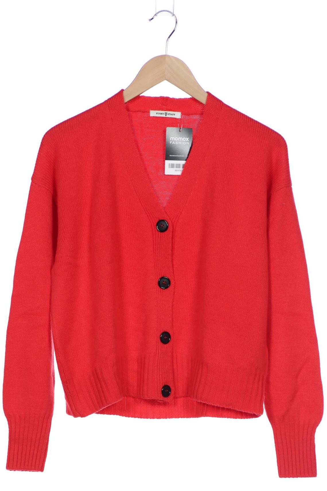 

Funky Staff Damen Strickjacke, rot, Gr. 36