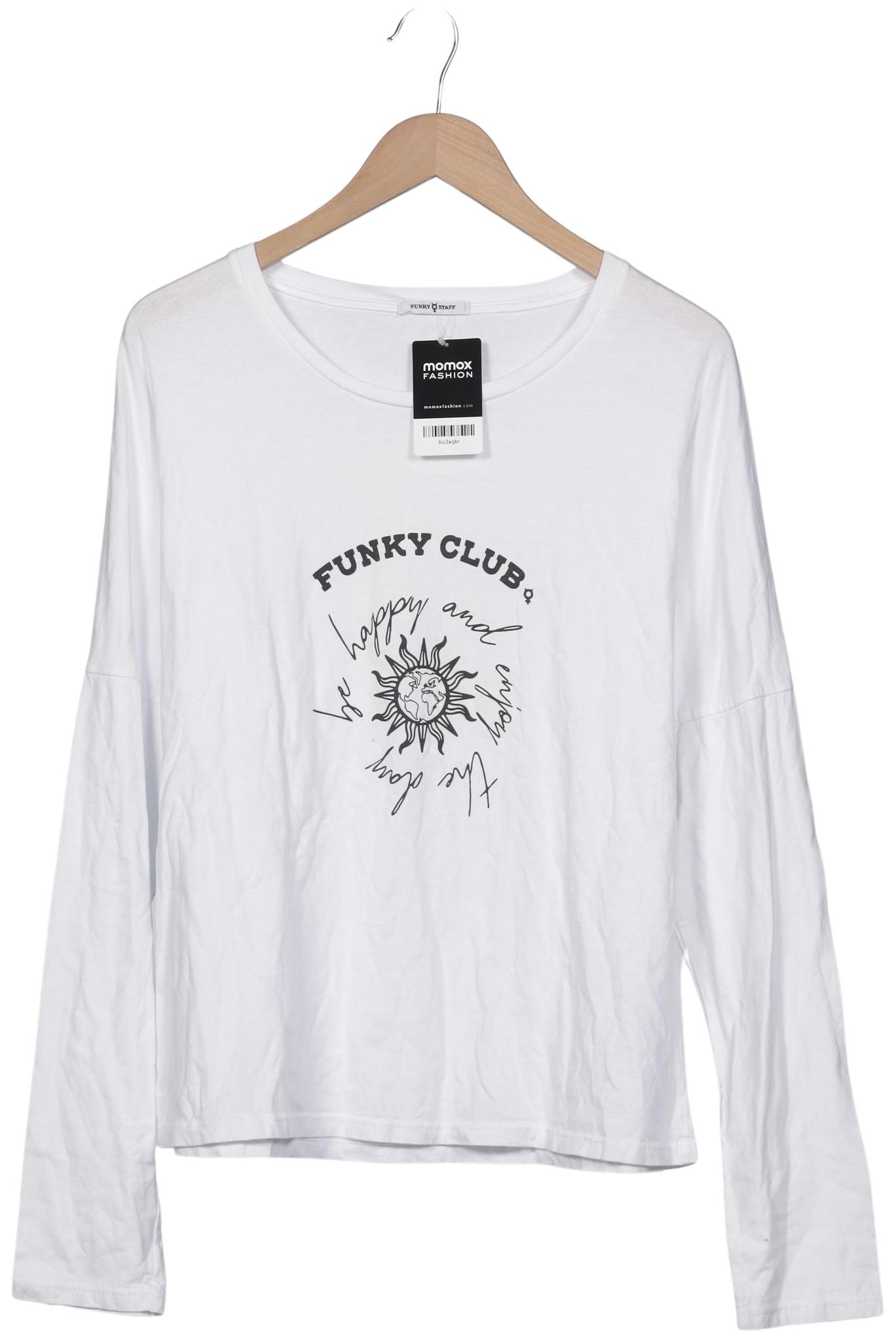 

Funky Staff Damen Langarmshirt, weiß, Gr. 42