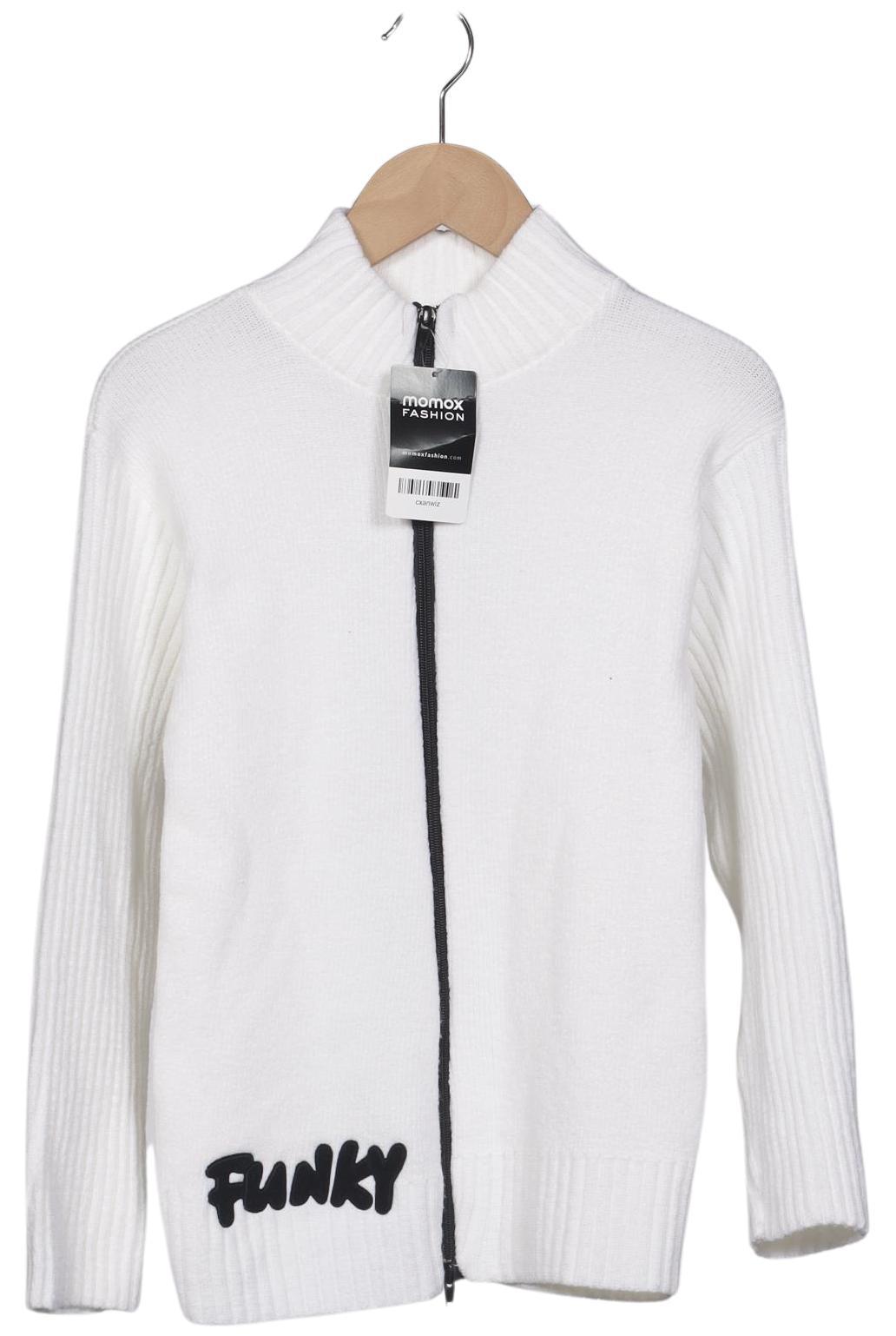 

Funky Staff Damen Strickjacke, weiß, Gr. 38