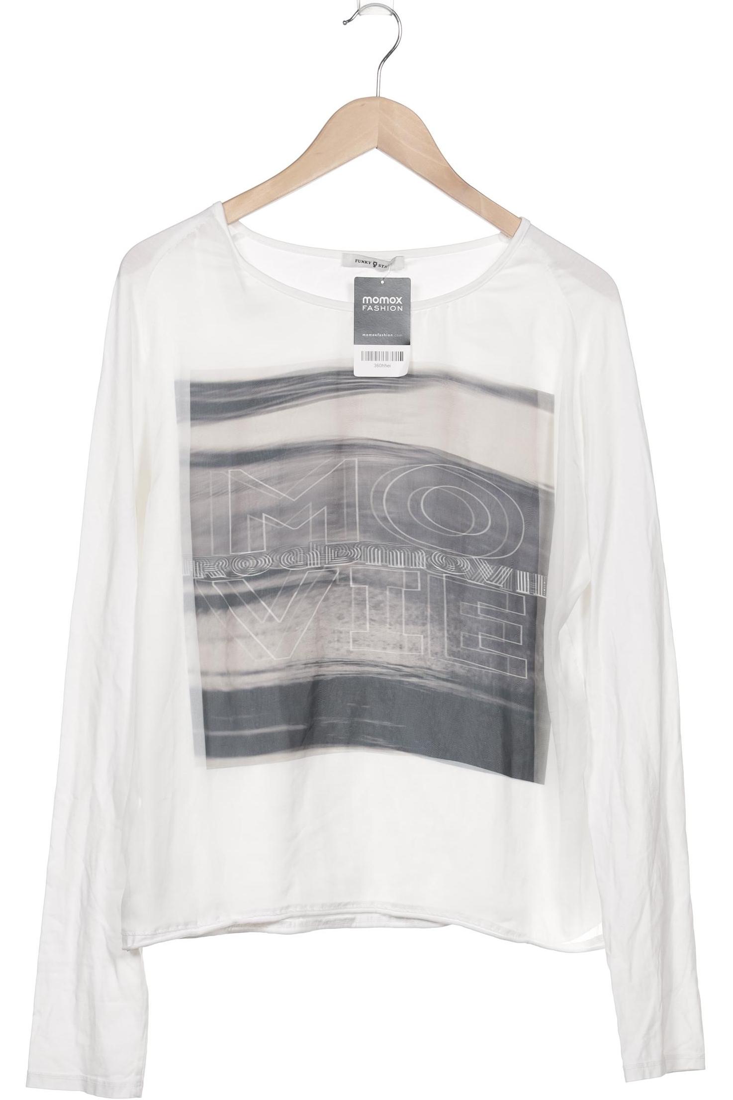 

Funky Staff Damen Langarmshirt, weiß, Gr. 44