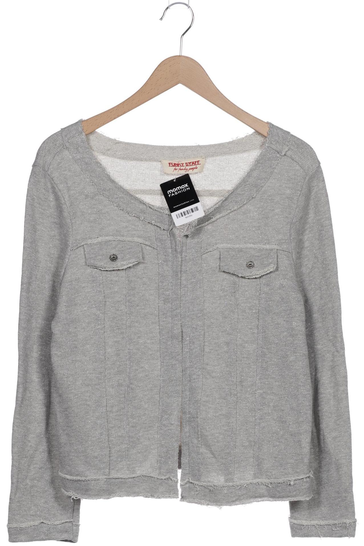 

Funky Staff Damen Strickjacke, grau