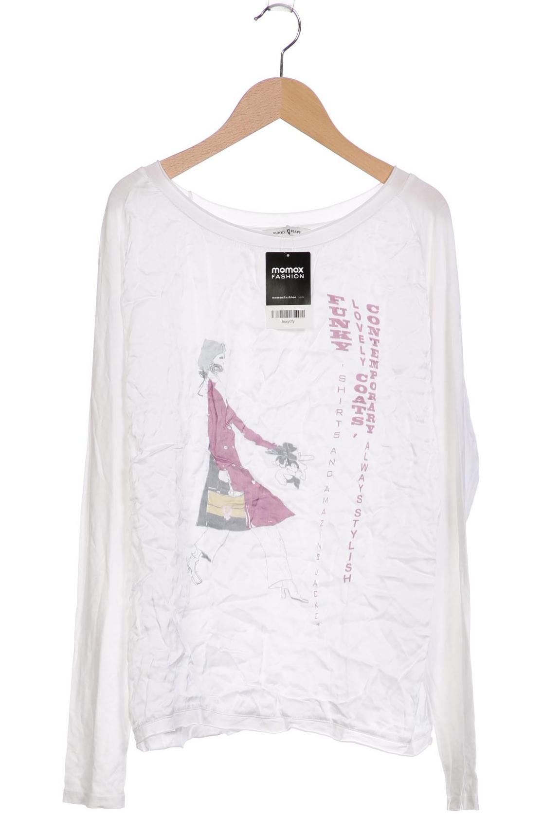 

Funky Staff Damen Langarmshirt, weiß, Gr. 42