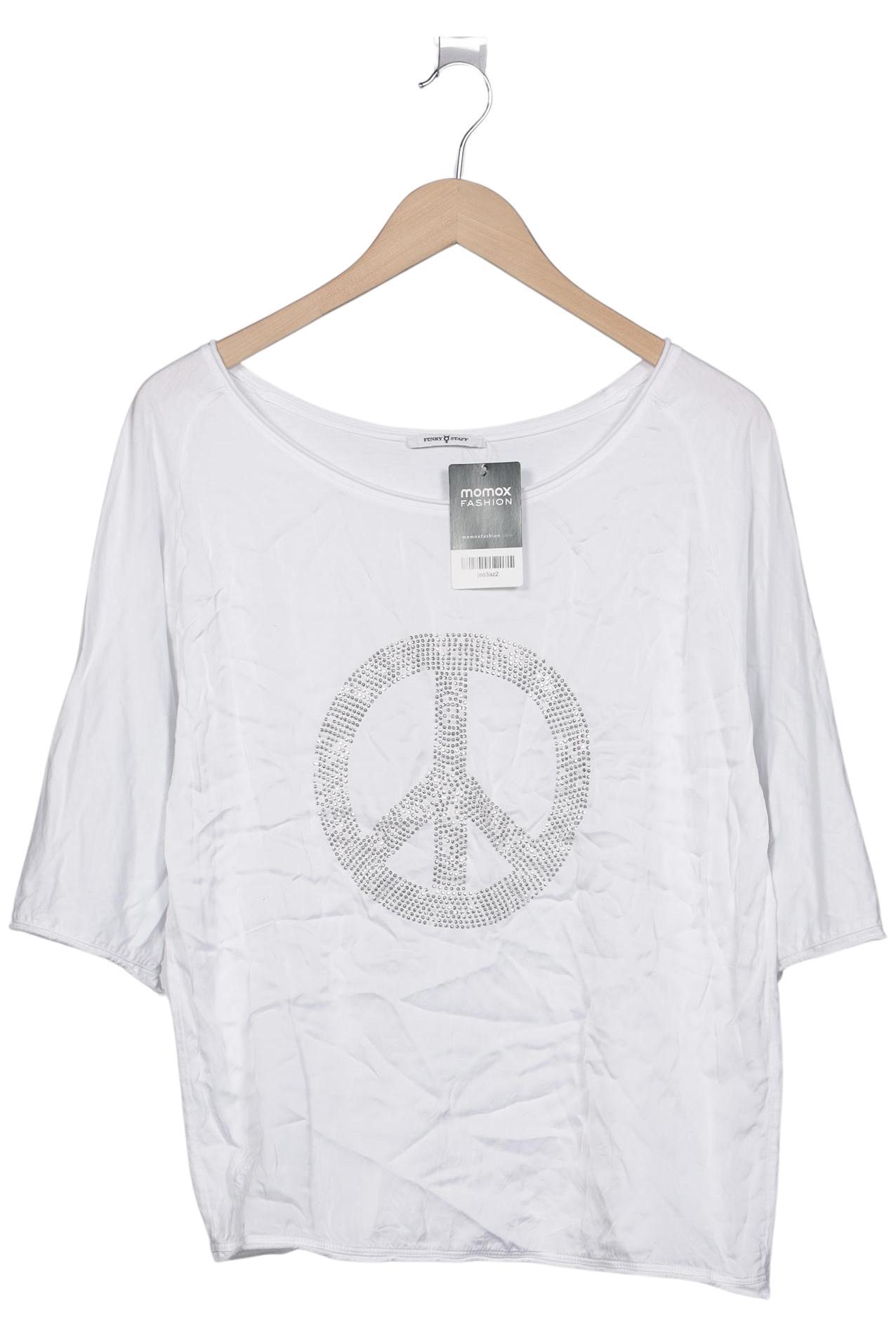 

Funky Staff Damen Langarmshirt, weiß, Gr. 42