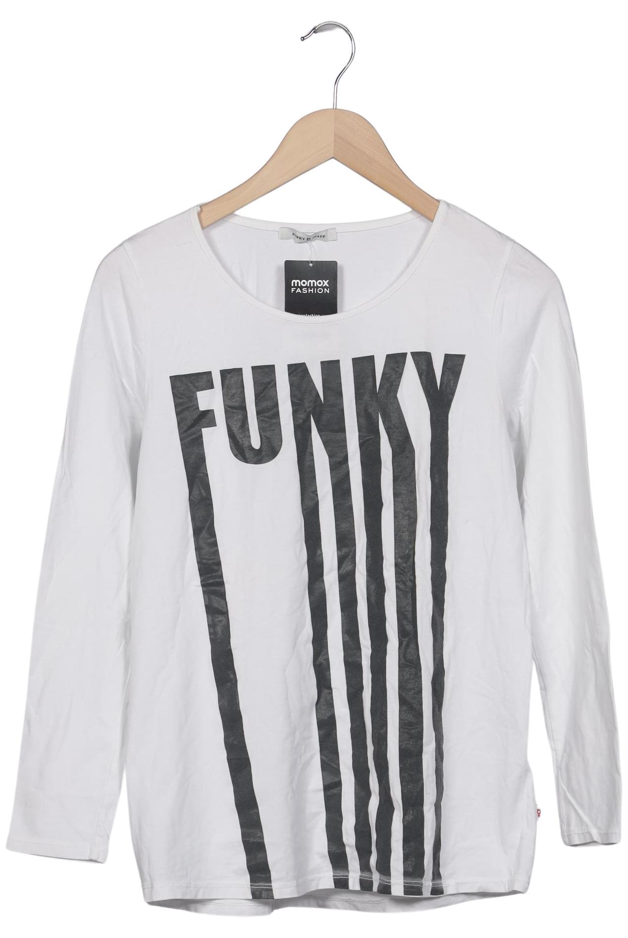 

Funky Staff Damen Langarmshirt, weiß, Gr. 38