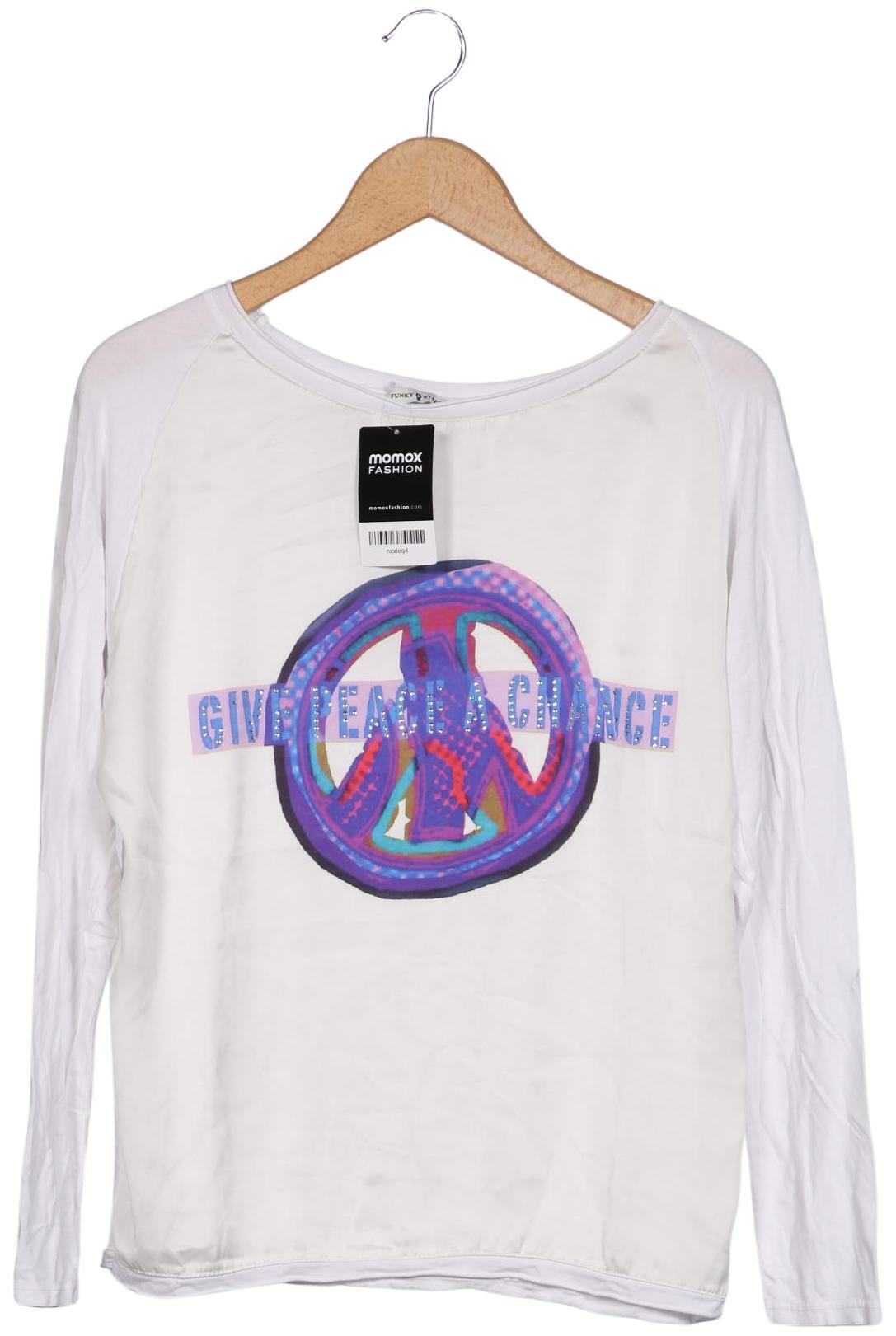 

Funky Staff Damen Langarmshirt, weiß, Gr. 38