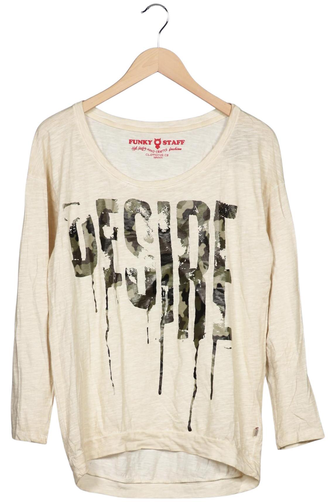 

Funky Staff Damen Langarmshirt, beige, Gr. 36