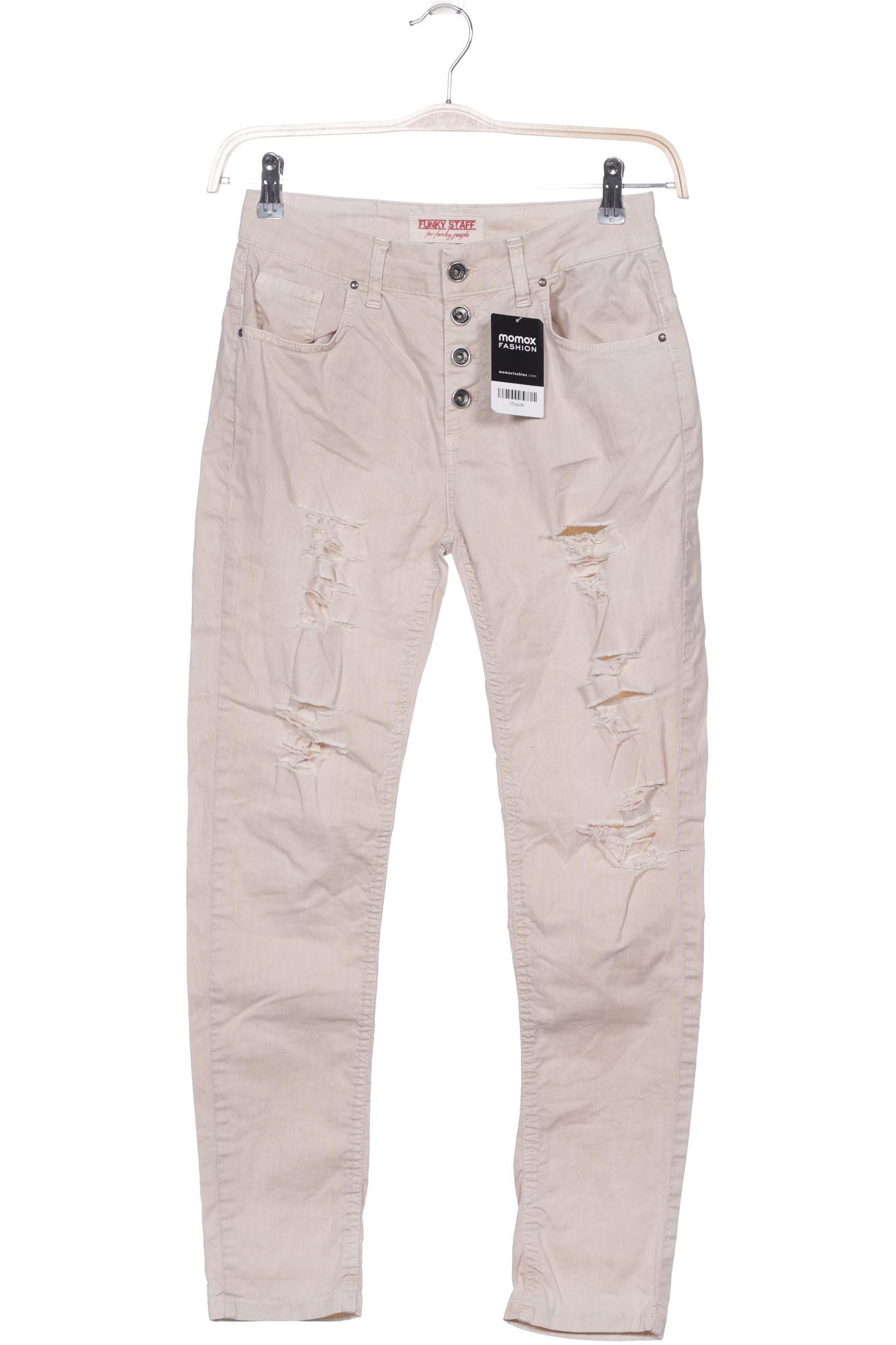 

Funky Staff Damen Jeans, beige, Gr. 0