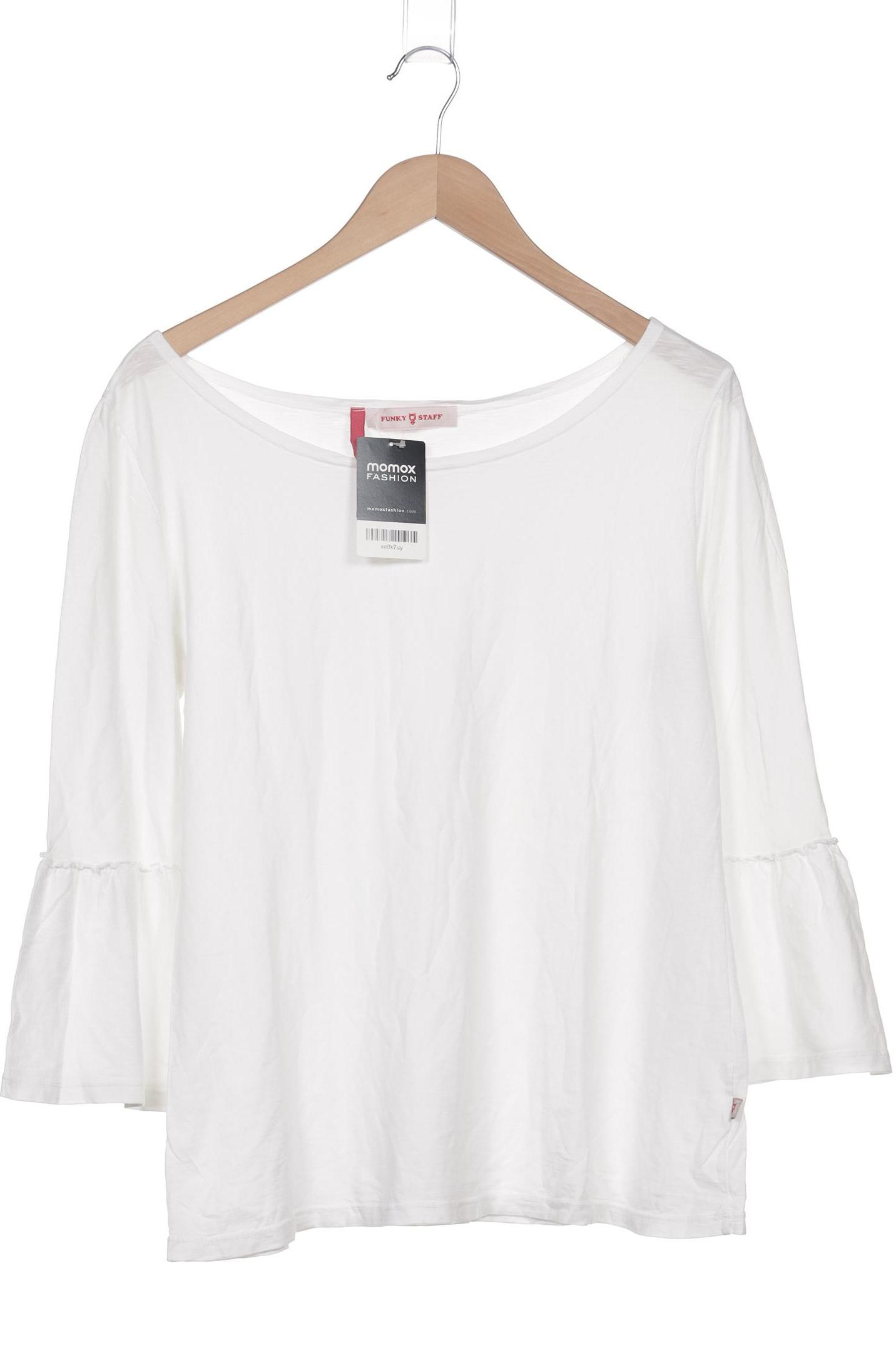 

Funky Staff Damen Langarmshirt, weiß, Gr. 38
