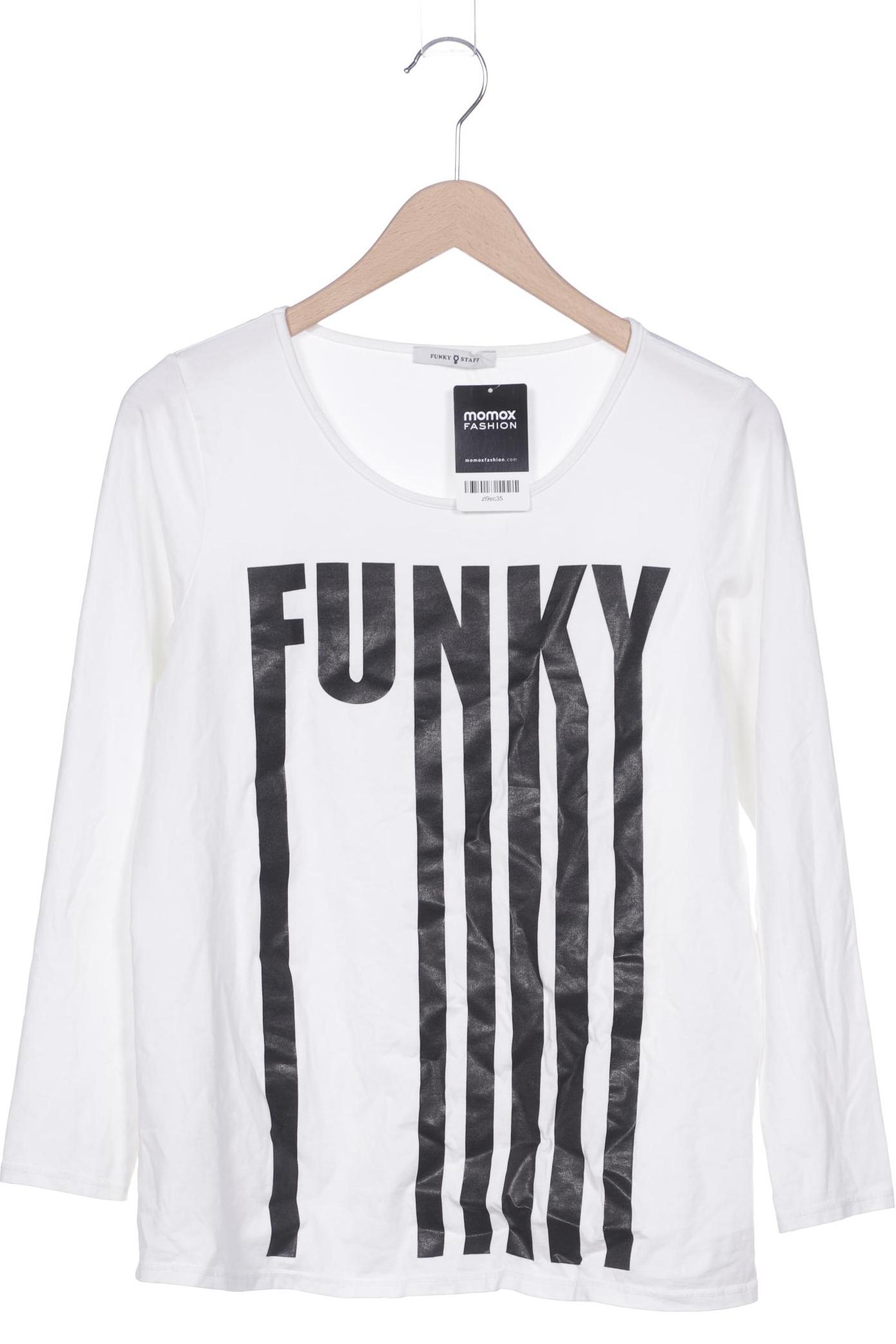 

Funky Staff Damen Langarmshirt, weiß, Gr. 42