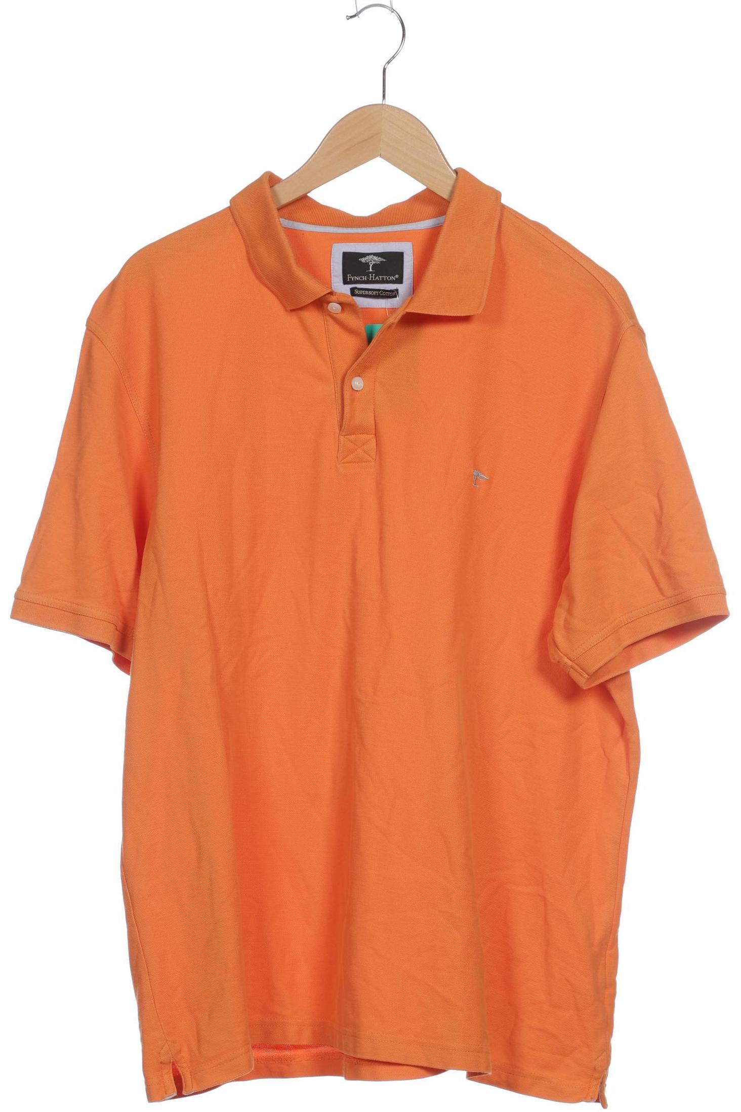 Thumbnail - Fynch Hatton Herren Poloshirt, orange, Gr.