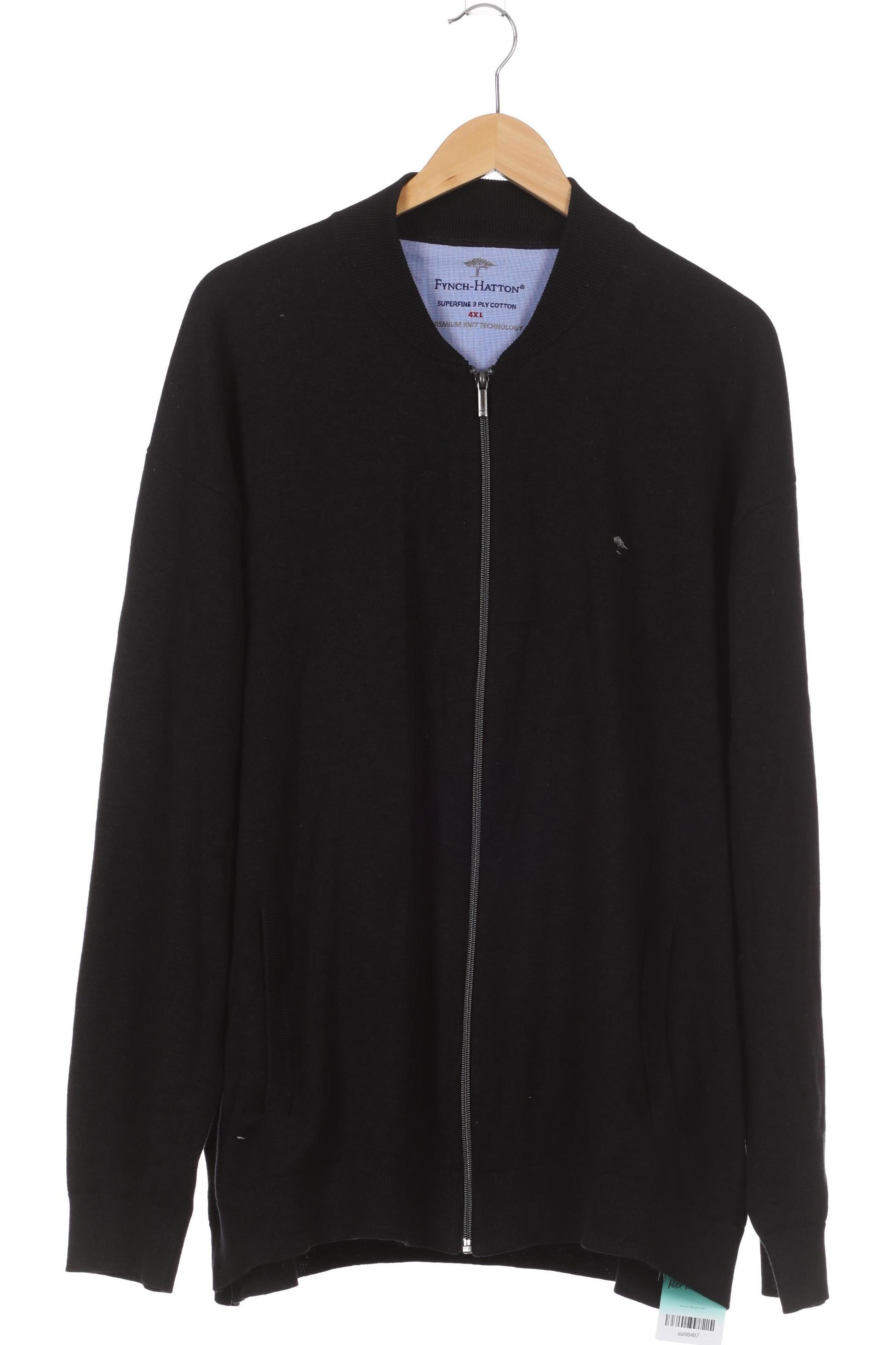 Thumbnail - Fynch Hatton Herren Strickjacke, schwarz, Gr.